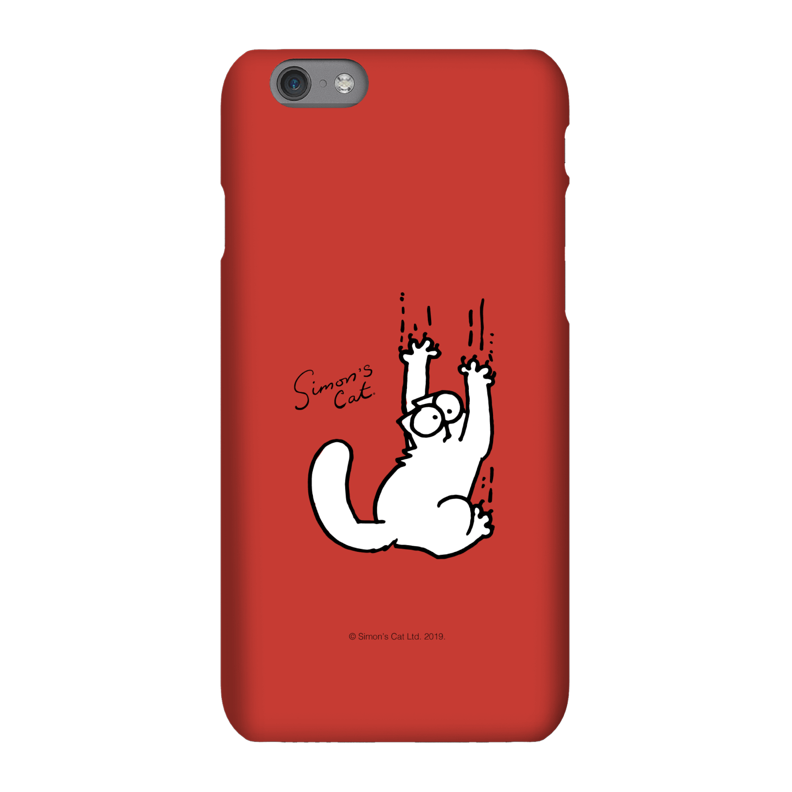 Simons Cat Climbing Cat Phone Case for iPhone and Android - iPhone XS - Snap Case - Matte