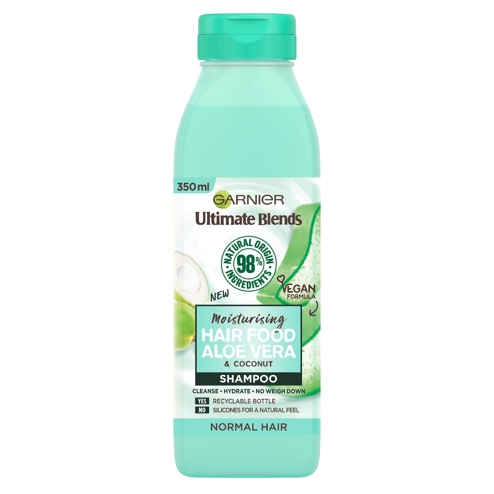 

Garnier Ultimate Blends Moisturising Hair Food Aloe Vera Shampoo for Normal Hair 350ml