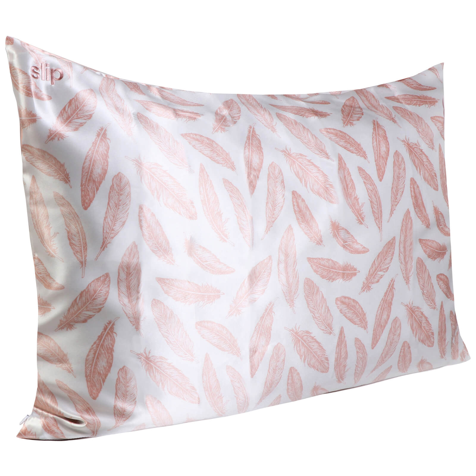 Slip Silk Pillowcase - Queen (Various Colours) - Feathers