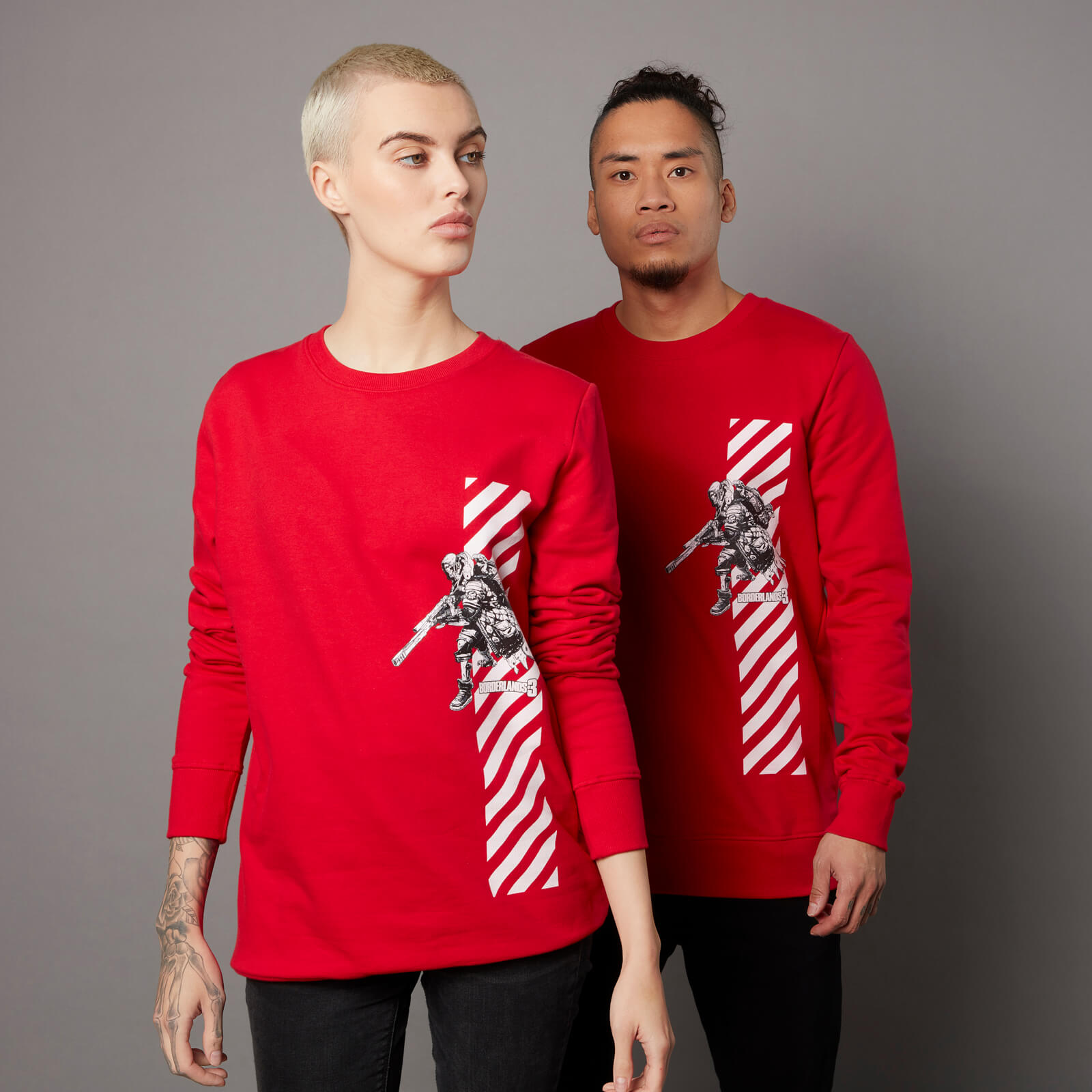 Sweat-shirt Borderlands 3 FL4K - Bordeaux - Unisexe - L - Rouge