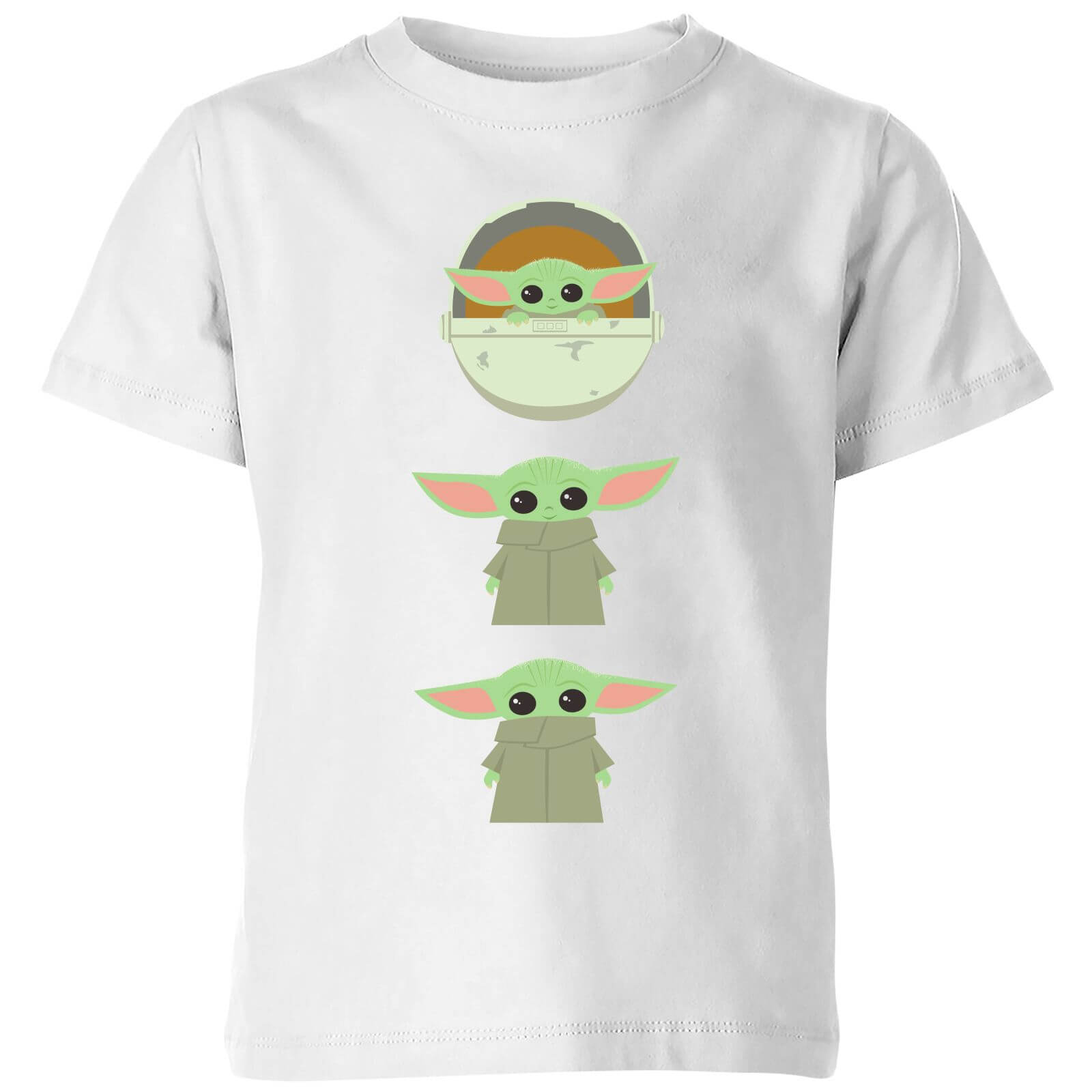 

The Mandalorian The Child Poses Kids' T-Shirt - White - 9-10 Anni