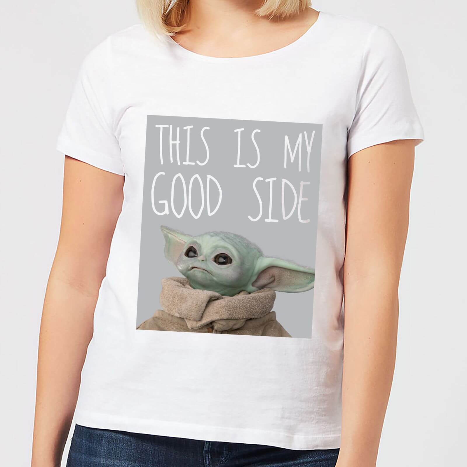 The Mandalorian This Is My Good Side Women's T-Shirt - White - M