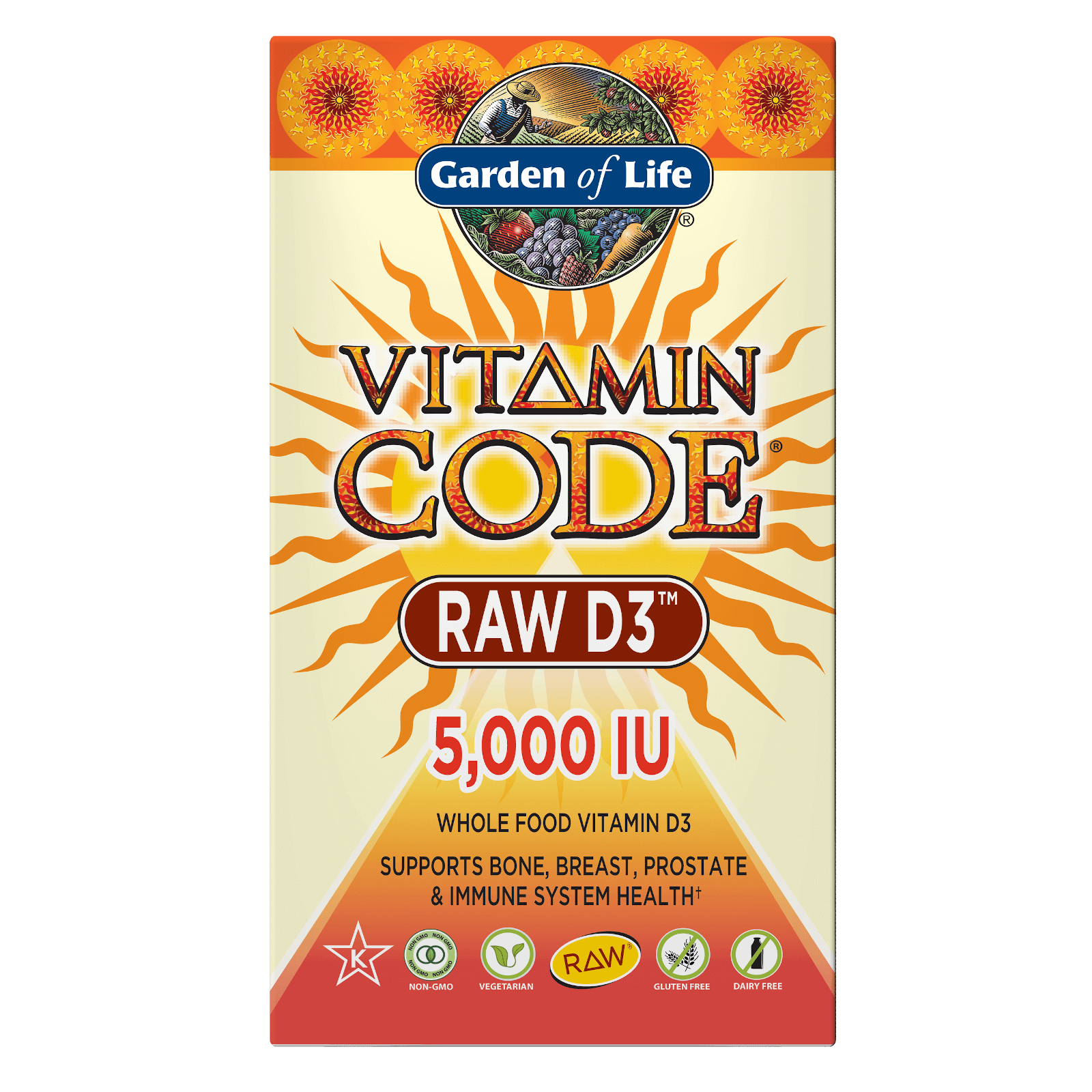 Vitamin Code Raw D3 5000 Iu - 60 Capsules