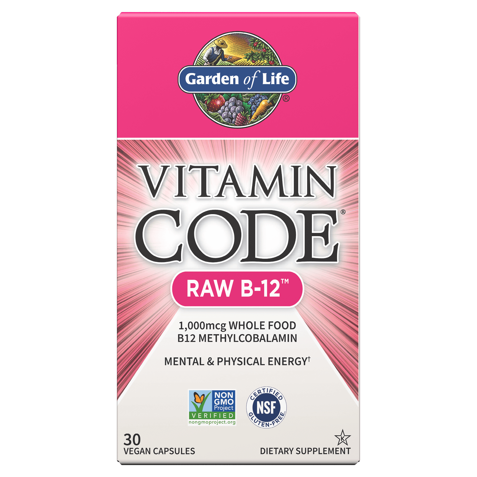 Vitamin Code Raw B-12 - 30 Capsules