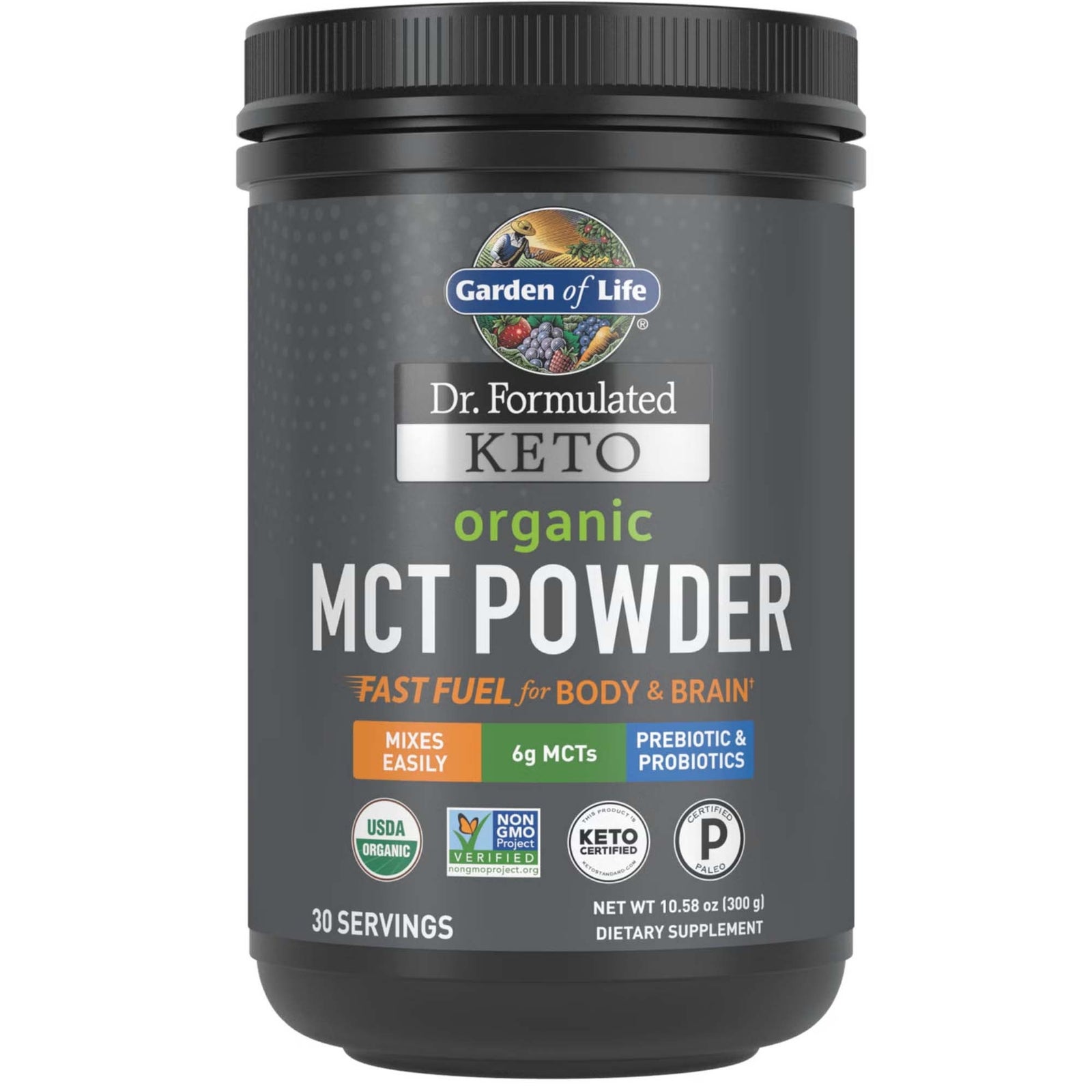 Trigliceridi a catena media biologici Keto in polvere 300g