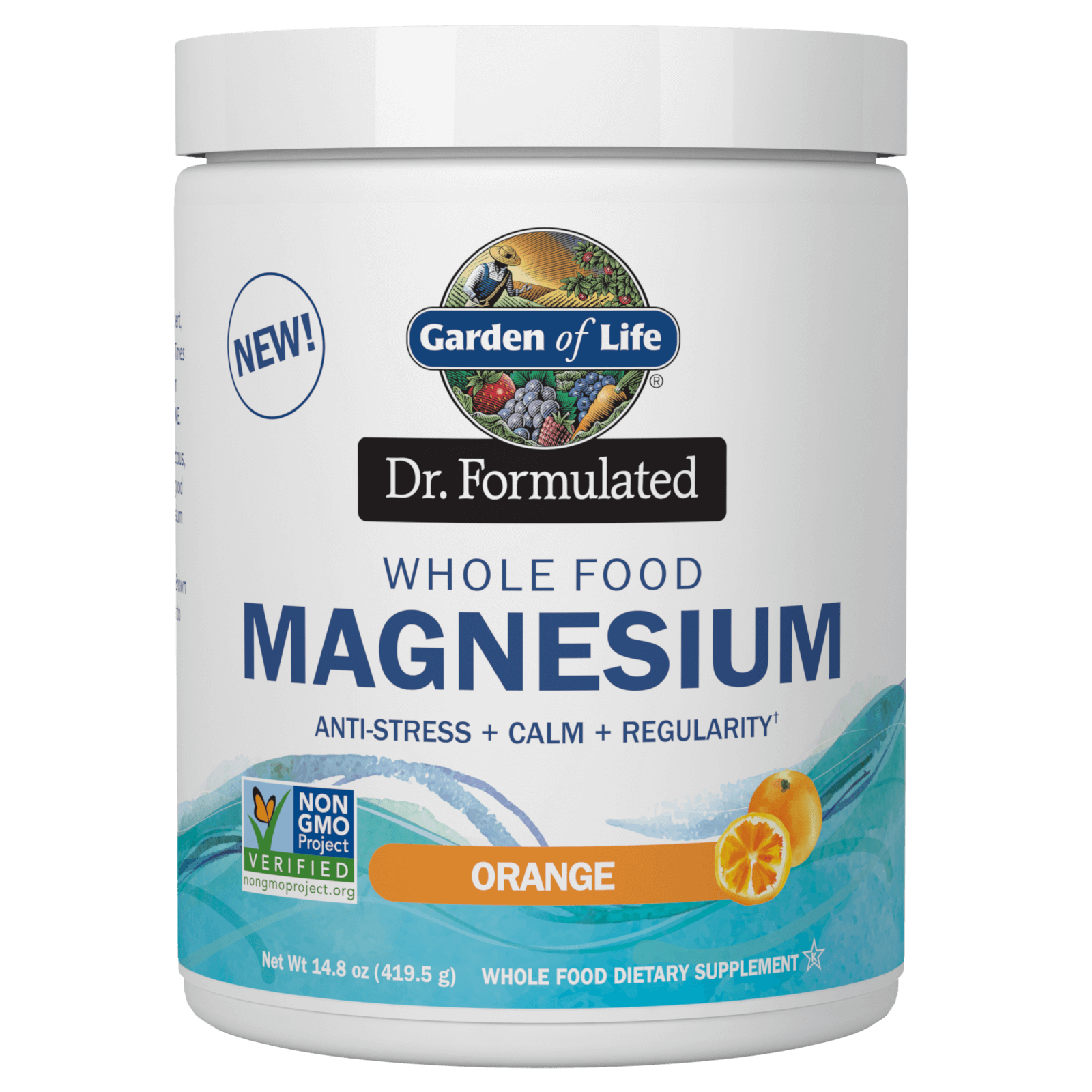 Magnesio - Sabor naranja en polvo de 419,5g