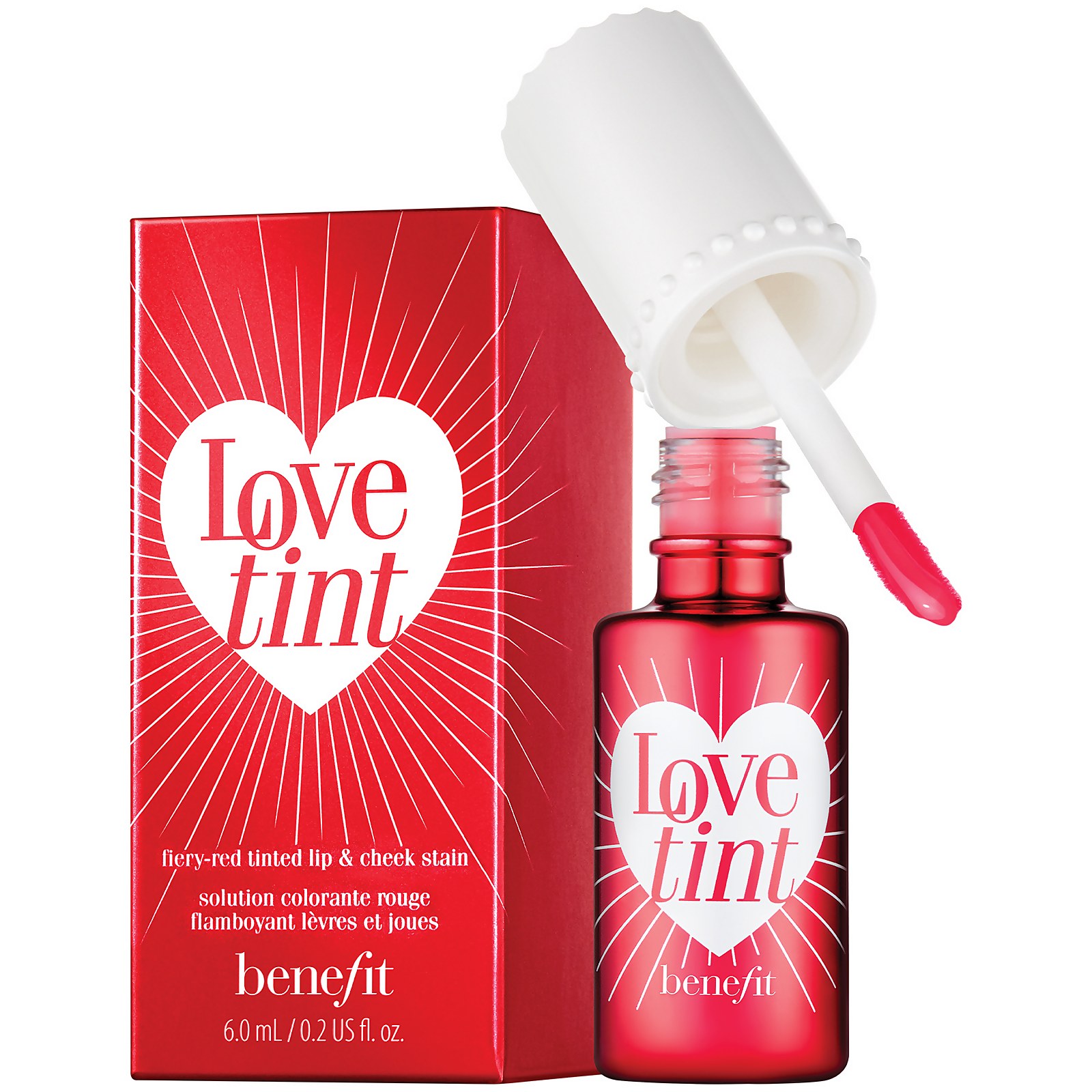 Photos - Lipstick & Lip Gloss Benefit Love Tint Fiery Red Tinted Lip & Cheek Stain 6ml 