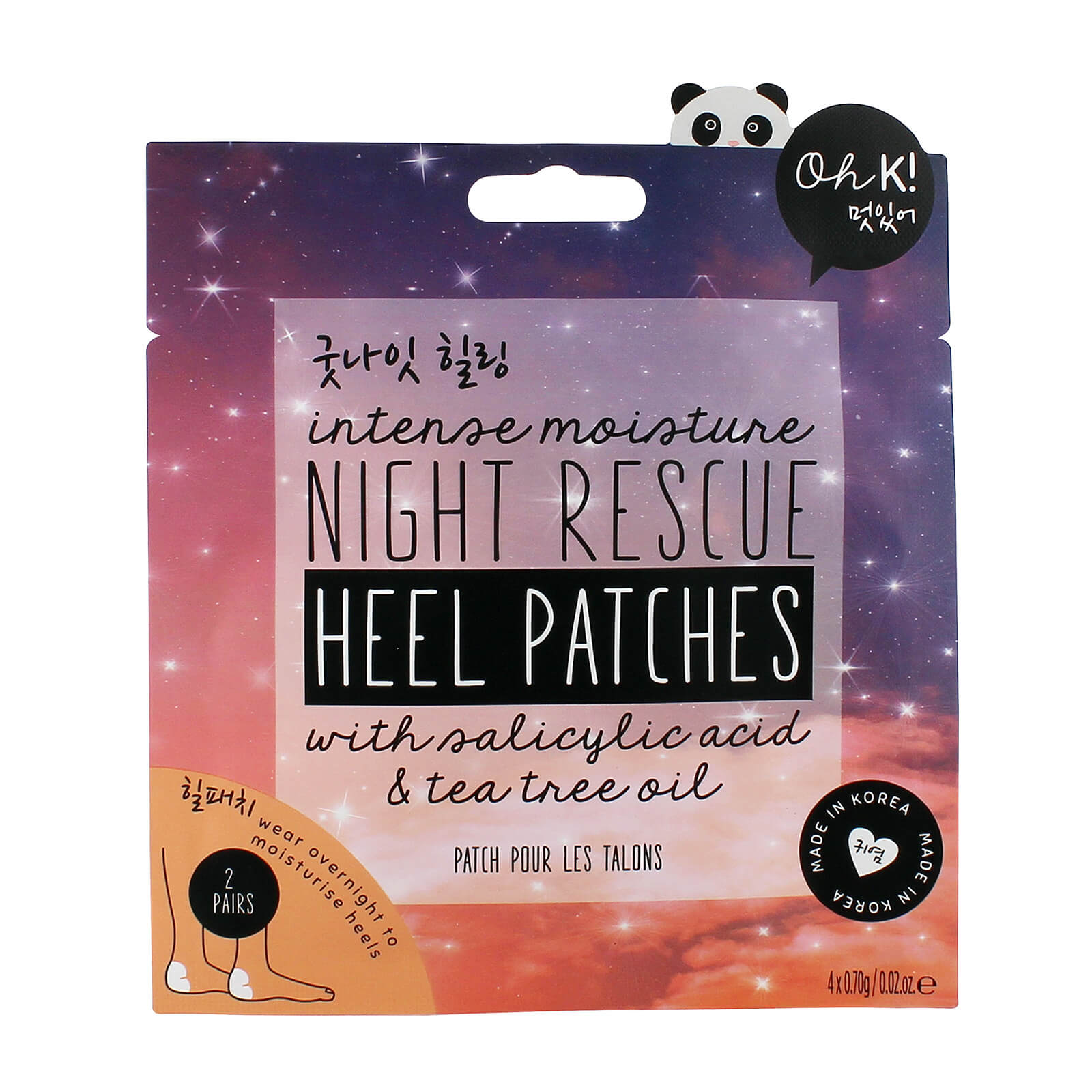 Oh K! Intense Moisture Night Rescue Heel Patches