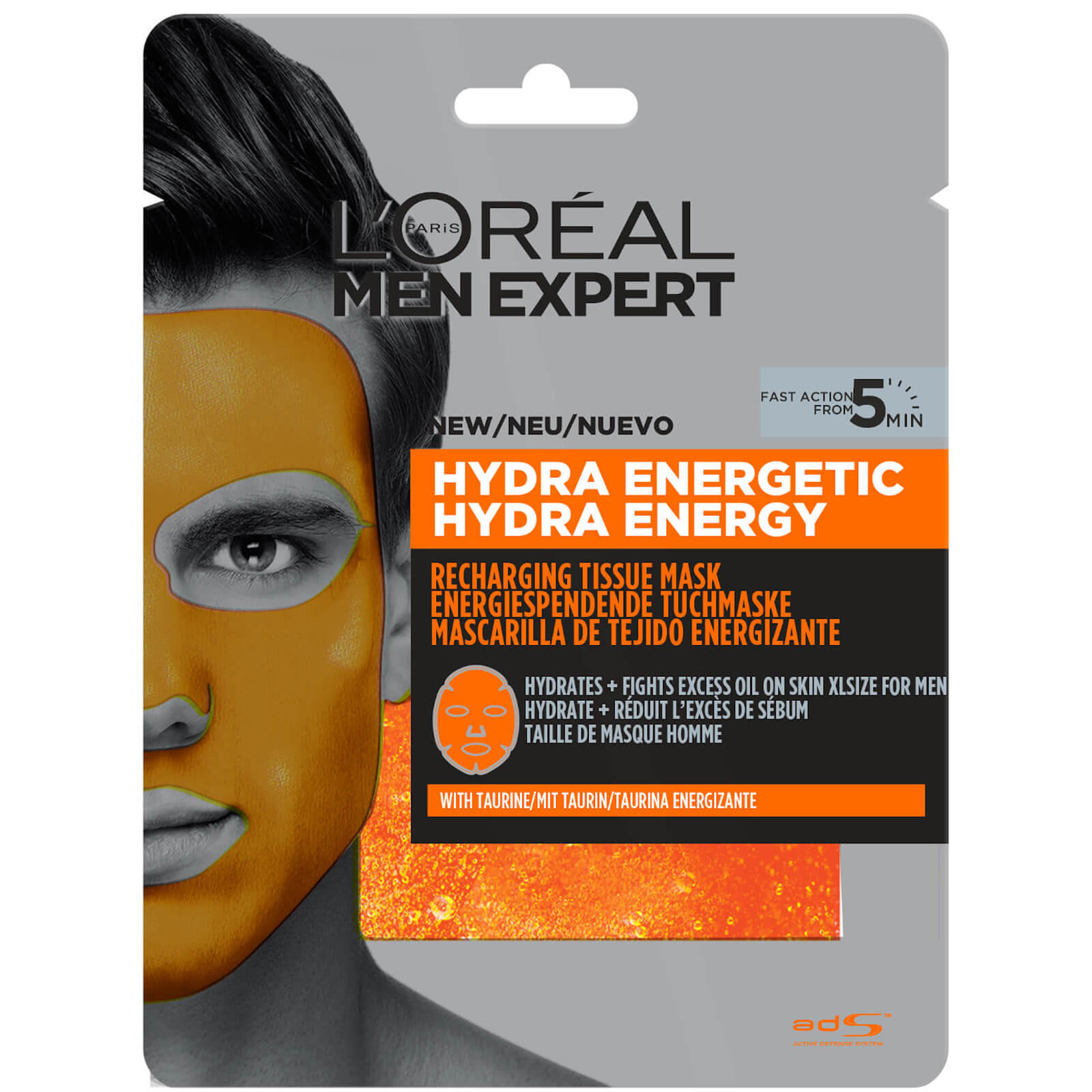 L'Oreal Paris Men Expert Hydra Energetic Tissue Mask 30g