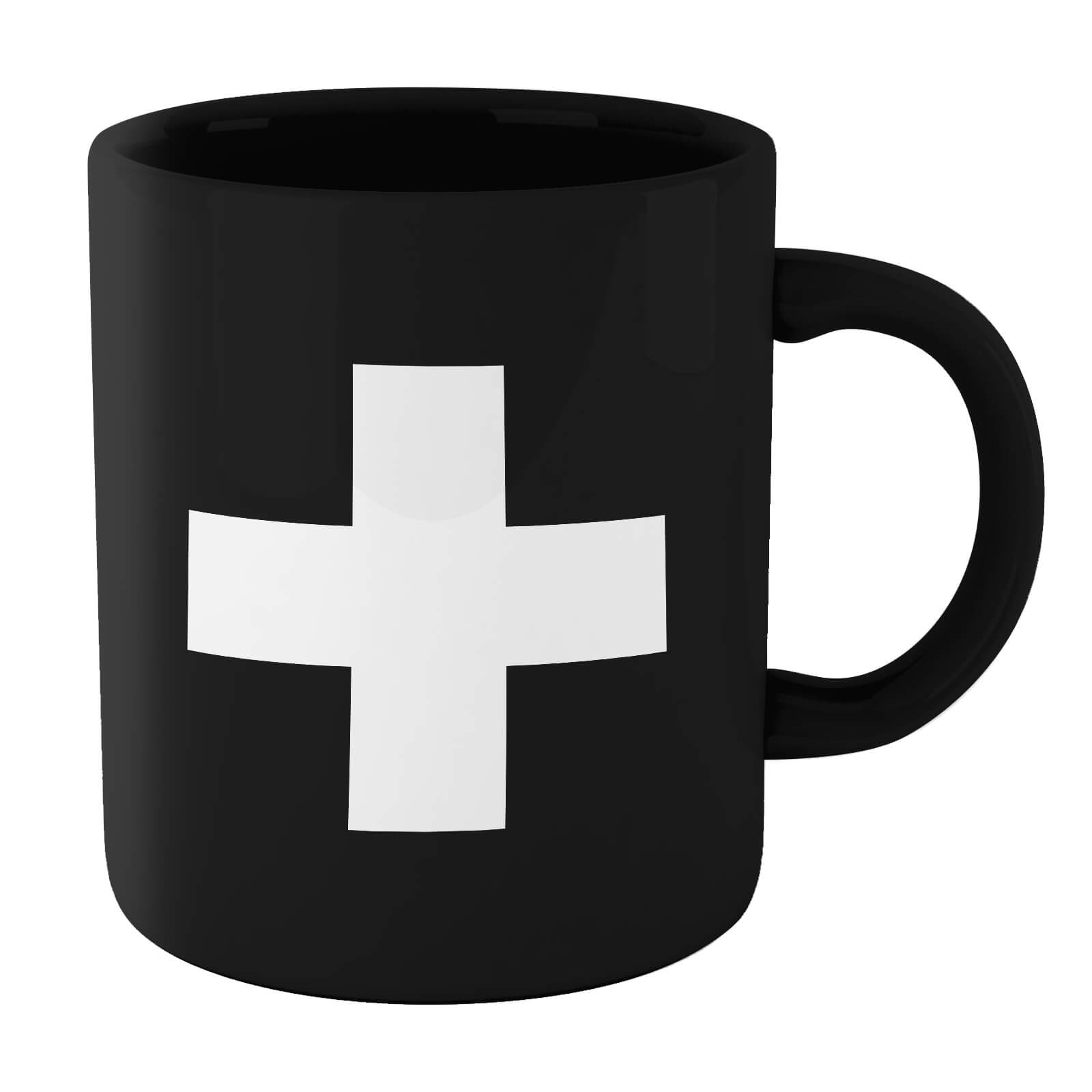 The Motivated Type Swiss Cross Mug - Black