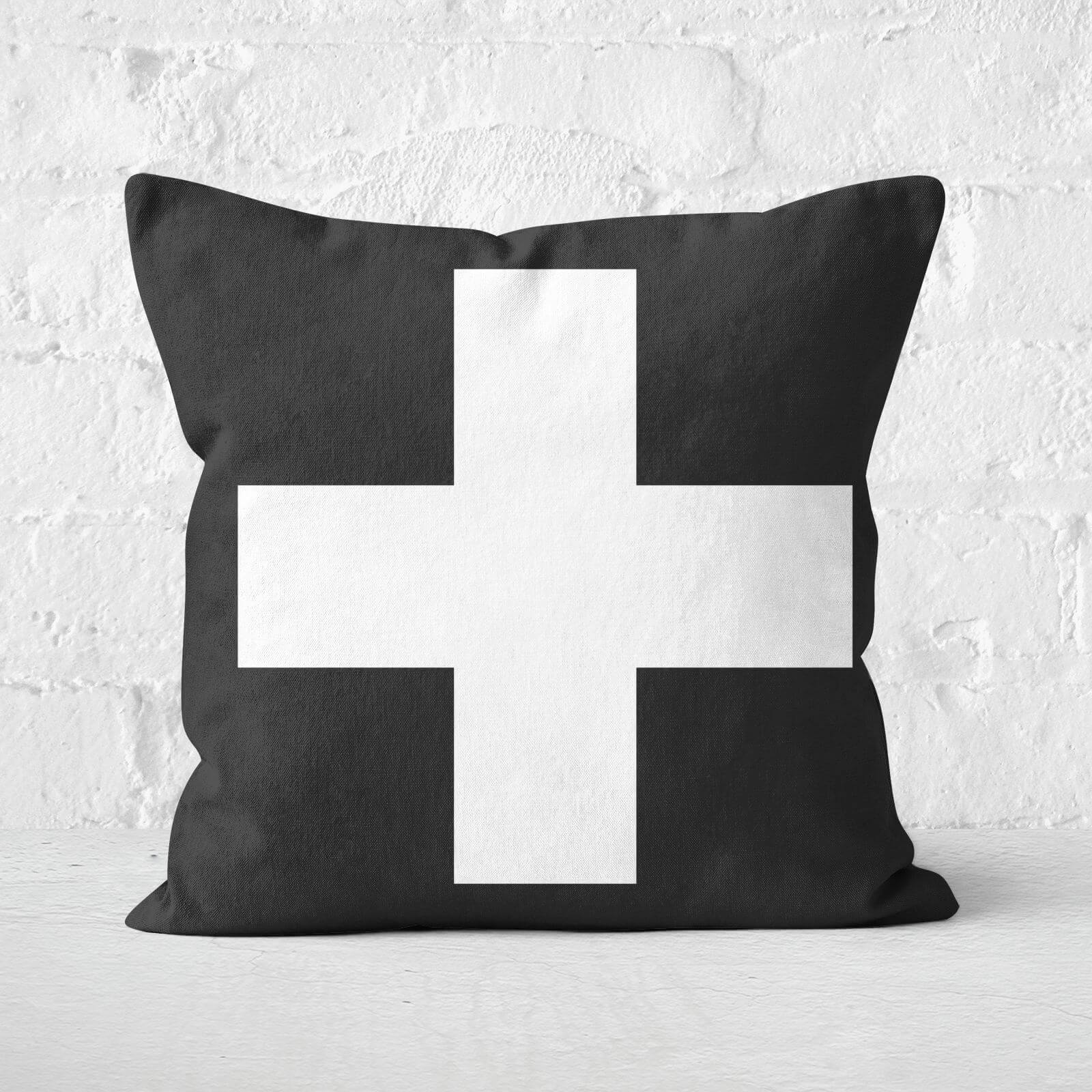 The Motivated Type Swiss Cross Square Cushion - 60x60cm - Soft Touch