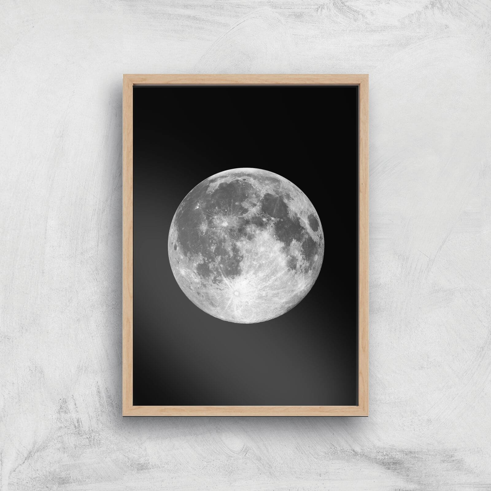 The Motivated Type Single Moon Giclée Art Print - A2 - Wooden Frame