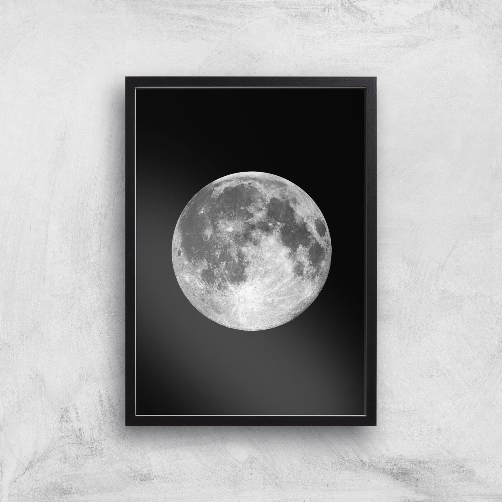The Motivated Type Single Moon Giclée Art Print - A2 - Black Frame