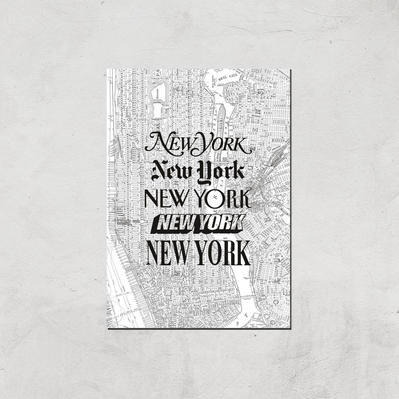 The Motivated Type New York New York Giclée Art Print - A3 - Print Only