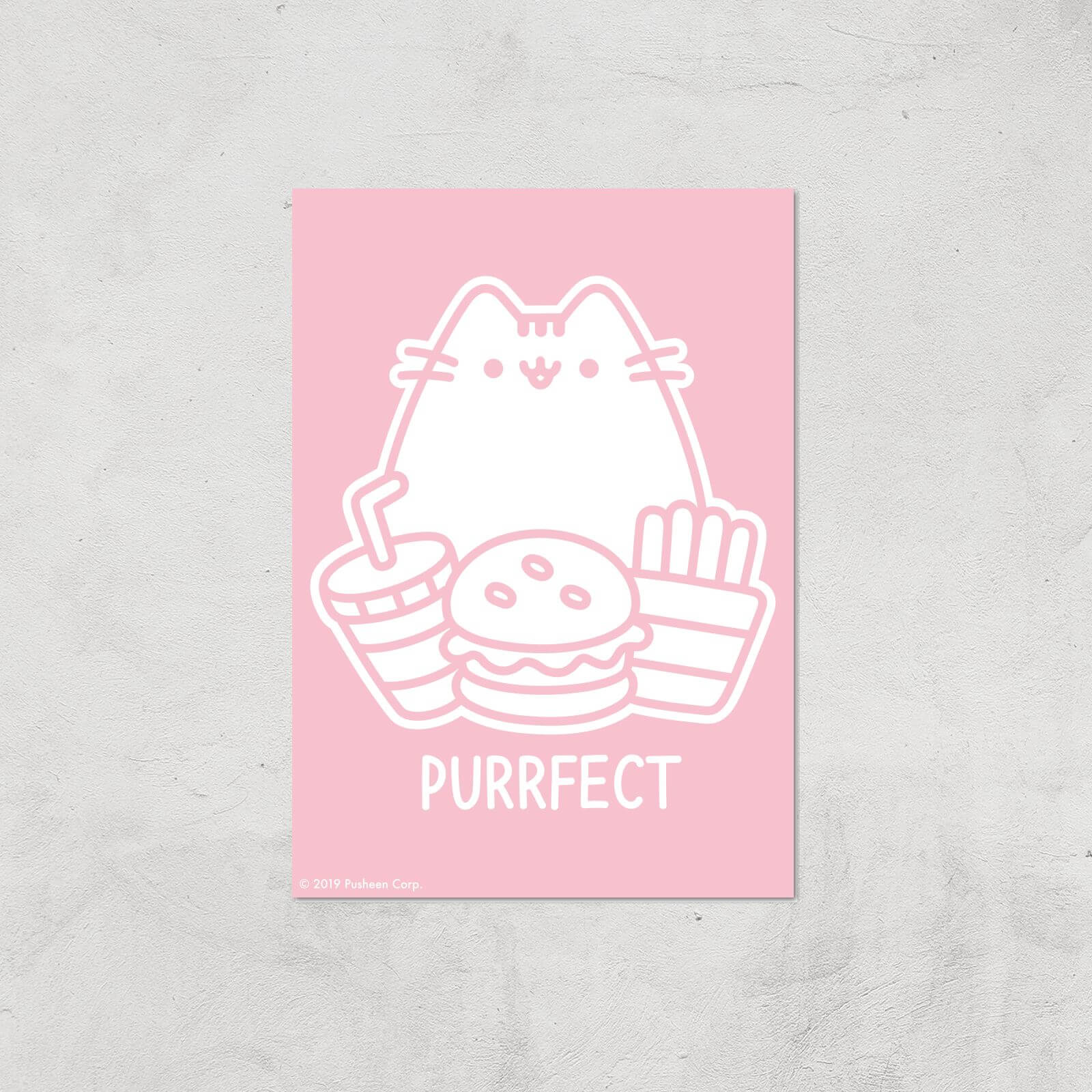 Pusheen Purrfect Junk Food Giclee Art Print - A4 - Print Only