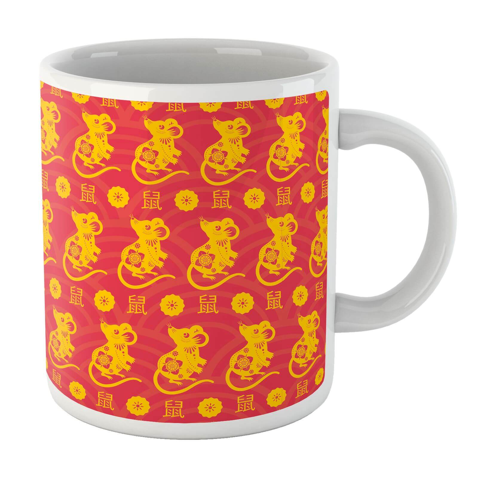 Year Of The Rat Gold Pattern Mug Mug