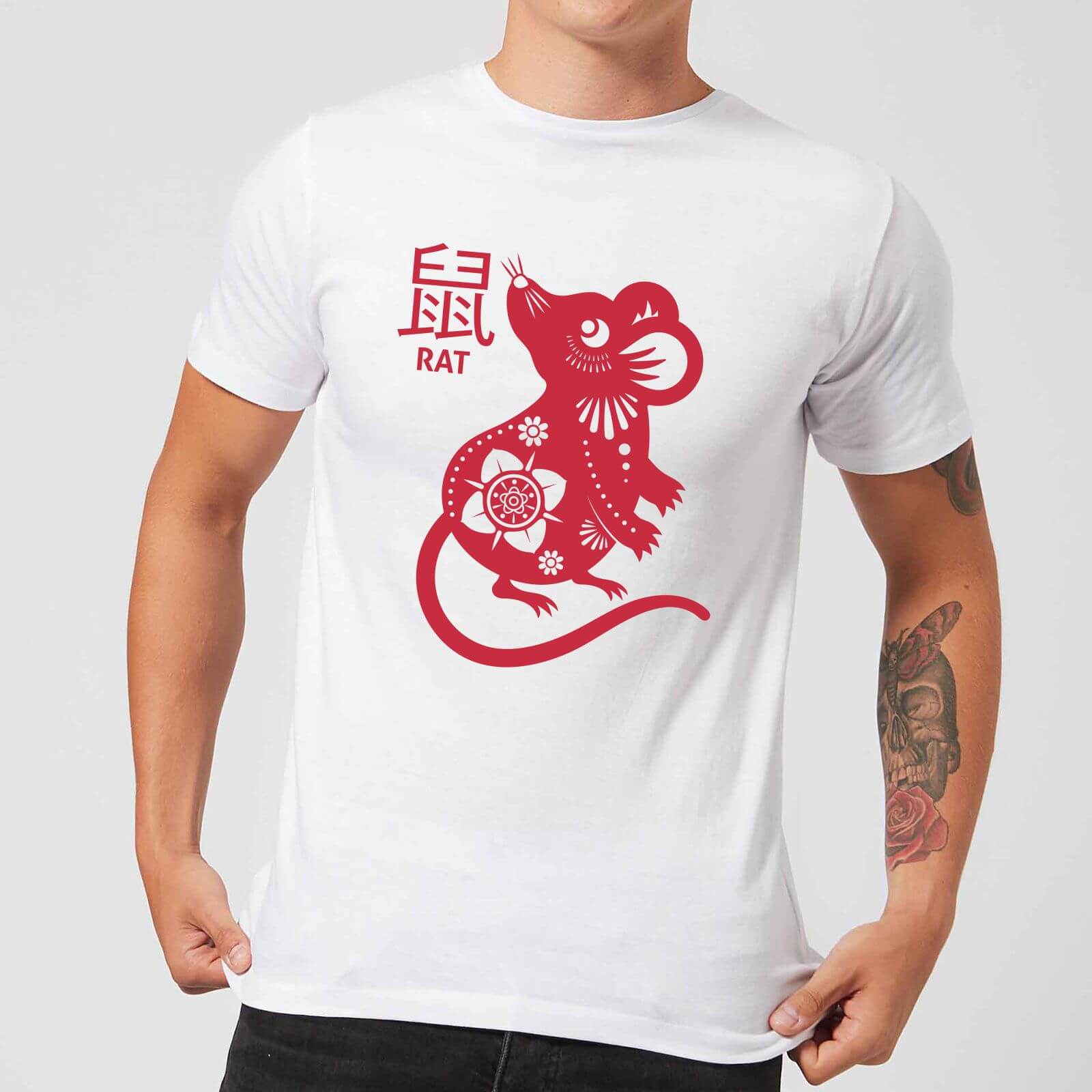 Year Of The Rat Men's T-Shirt - White - S - White