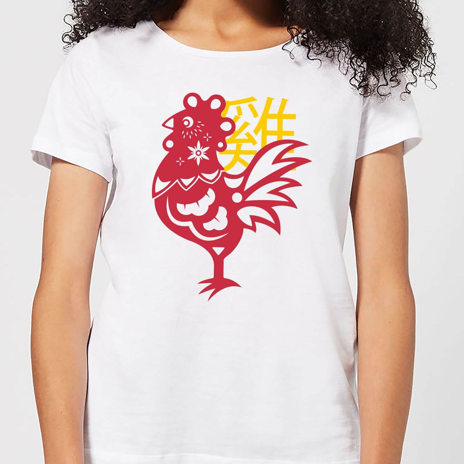 Chinese Zodiac Rooster Women's T-Shirt - White - S - White