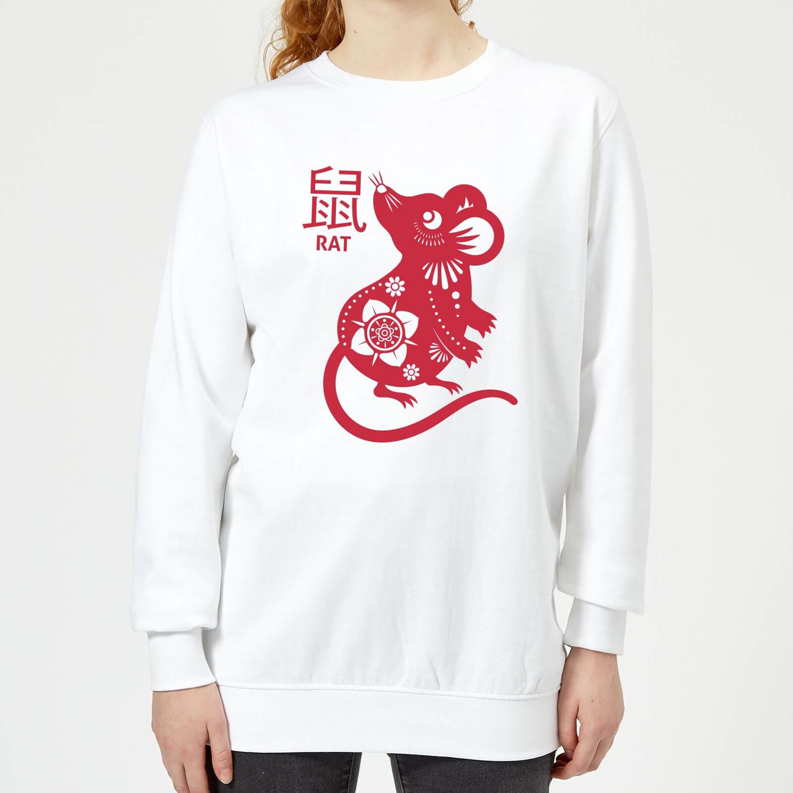 Year Of The Rat Women's Sweatshirt - White - XS - White
