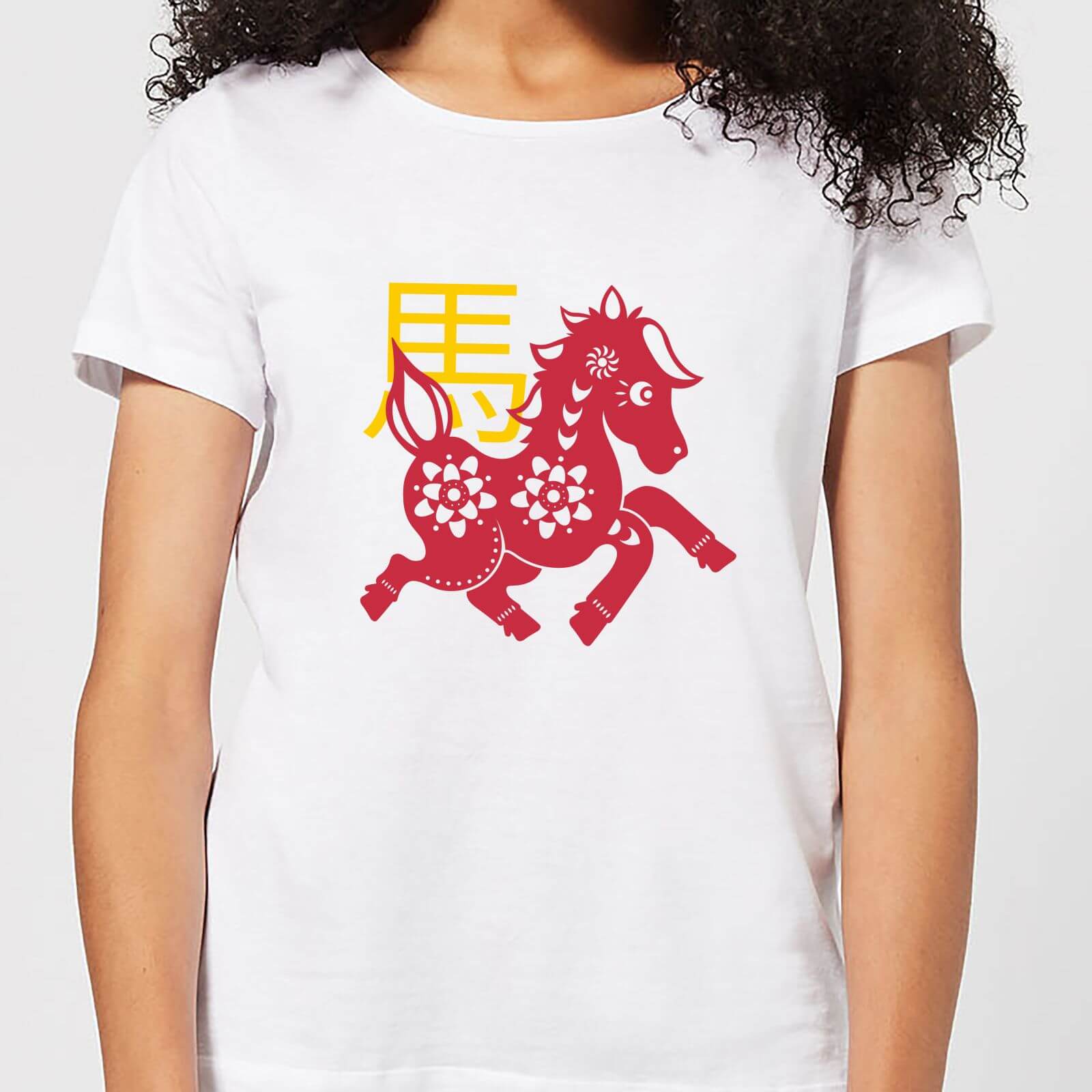 Chinese Zodiac Horse Women's T-Shirt - White - S