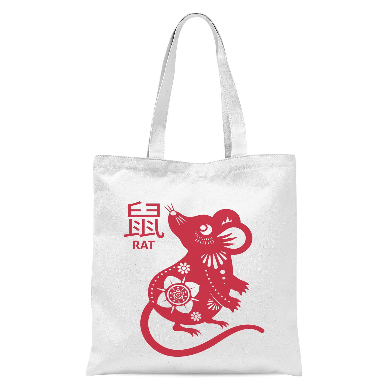 Year Of The Rat Tote Bag - White