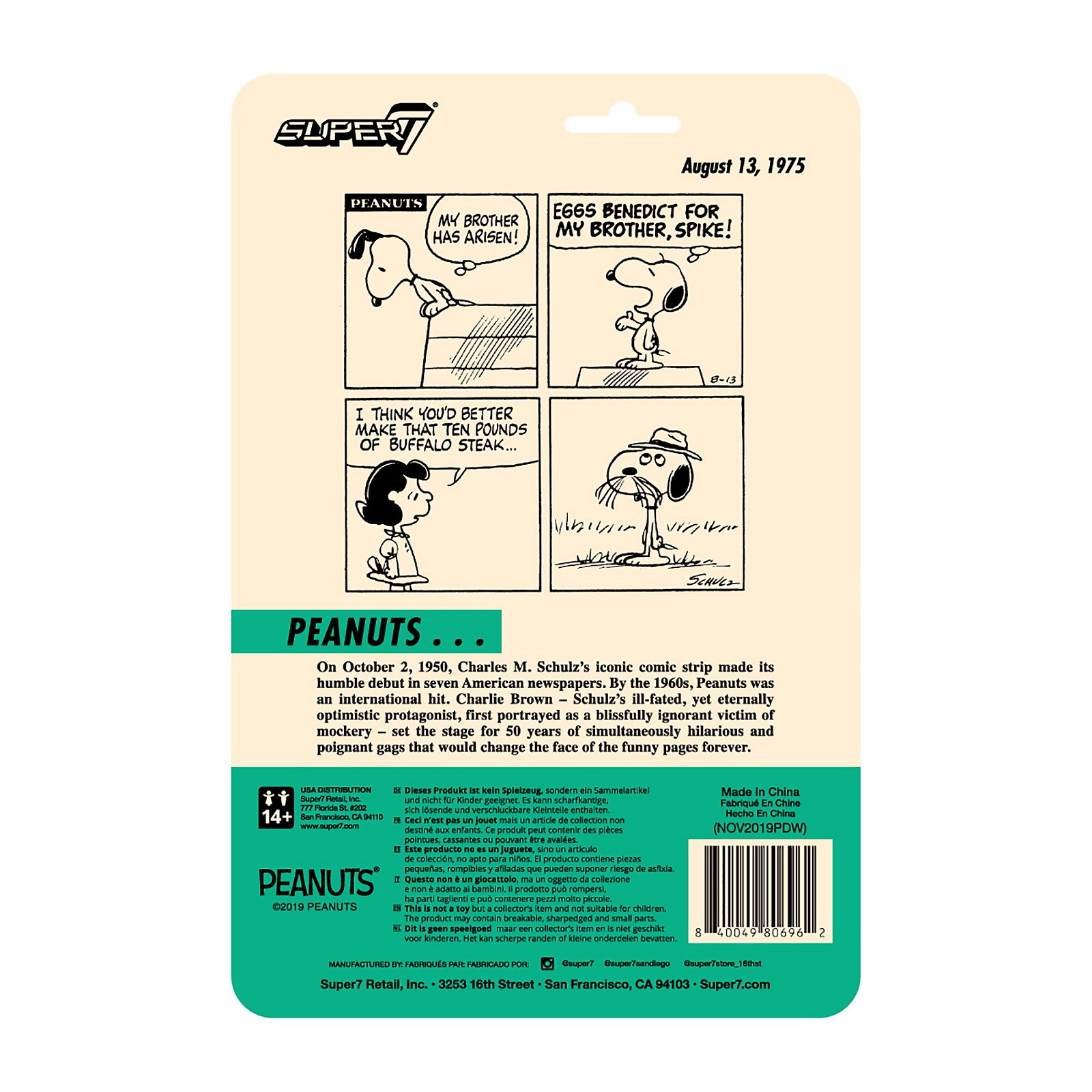 Super7 Peanuts Action Figure Spike