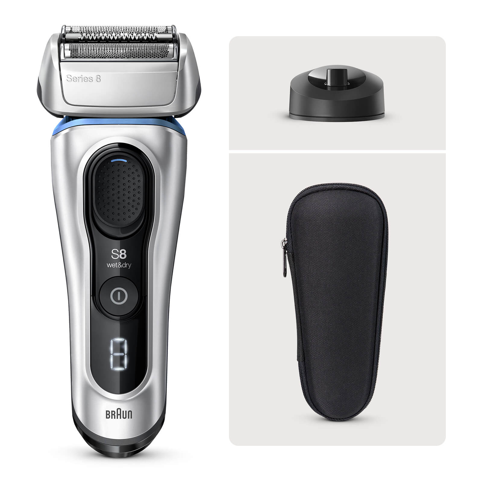 Braun Series 8 8350s Electric Shaver Silver