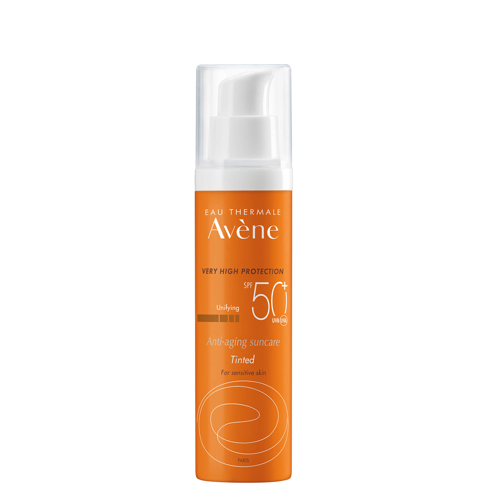 Avene Very High Protection Anti-Ageing Tinted SPF50+ Sun Cream for Sensitive Skin 50ml