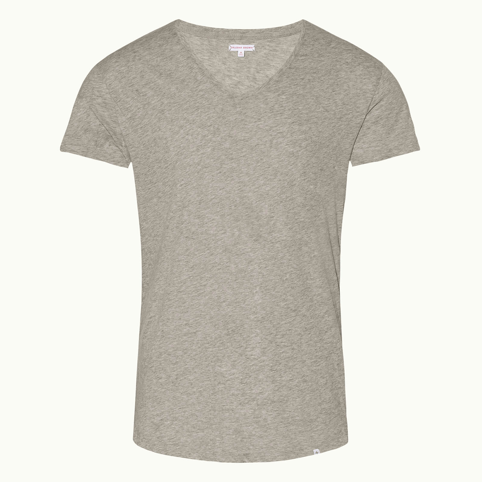 Orlebar Brown Men's Crewneck T-Shirt - Mid Grey Melange - XL