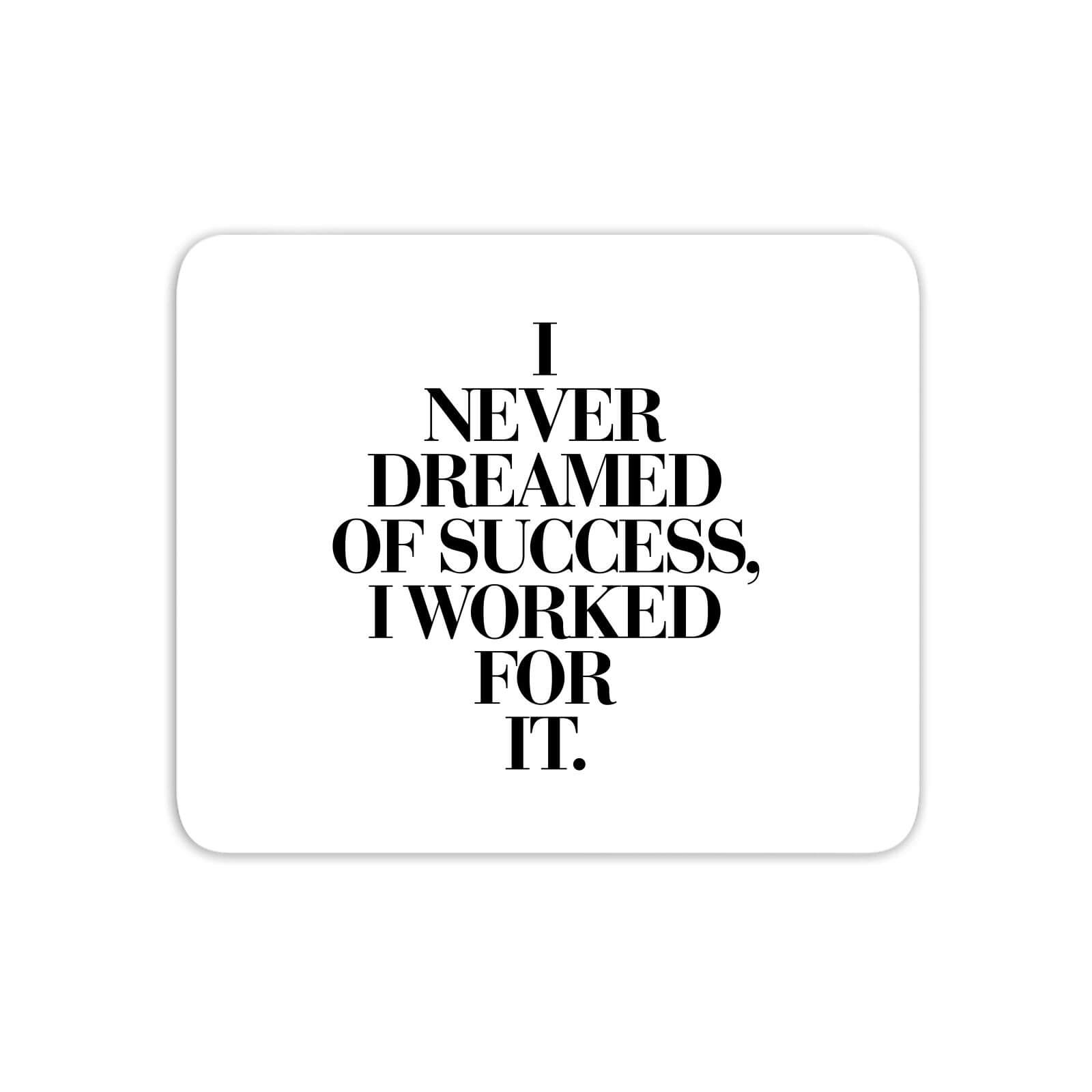 The Motivated Type I Never Dreamed Of Success, I Worked For It Mouse Mat