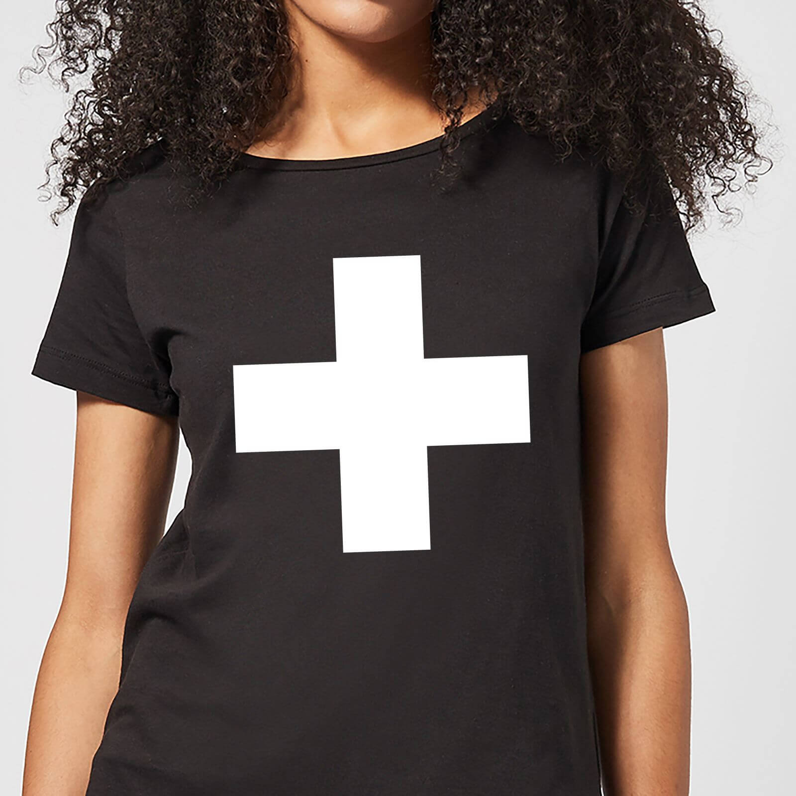 The Motivated Type Swiss Cross Women's T-Shirt - Black - S - Black