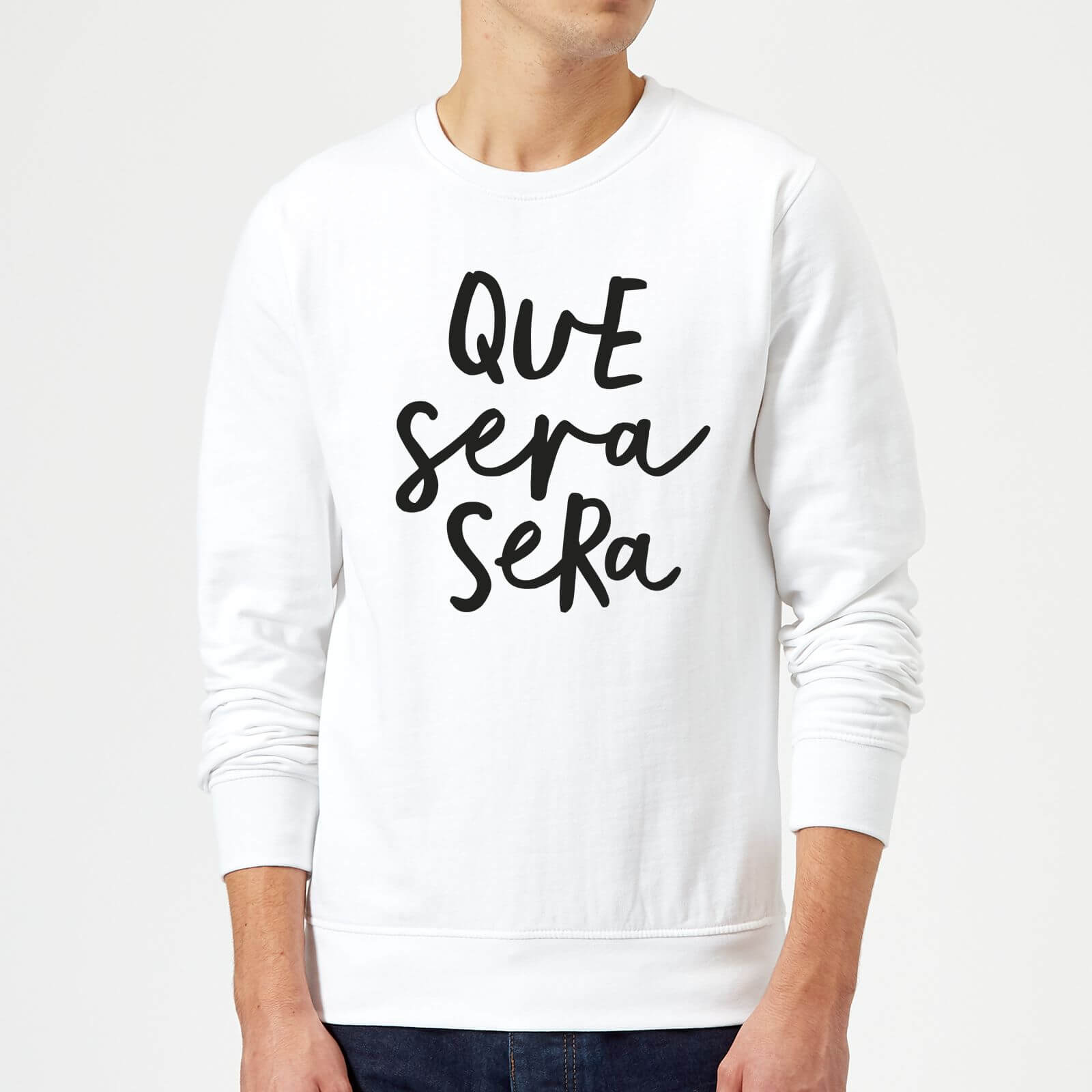 The Motivated Type Que Sera Sera Sweatshirt - White - S - White