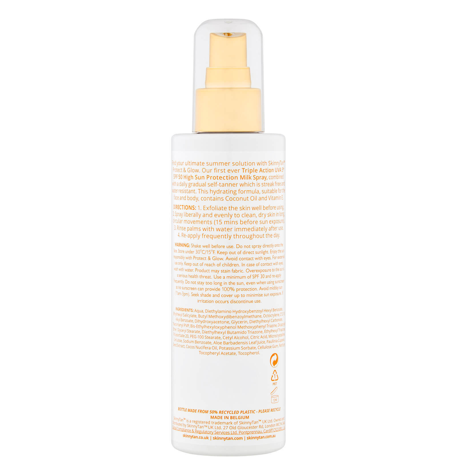 

Skinny Tan Protect & Glow Milk Spray SPF50 200ml