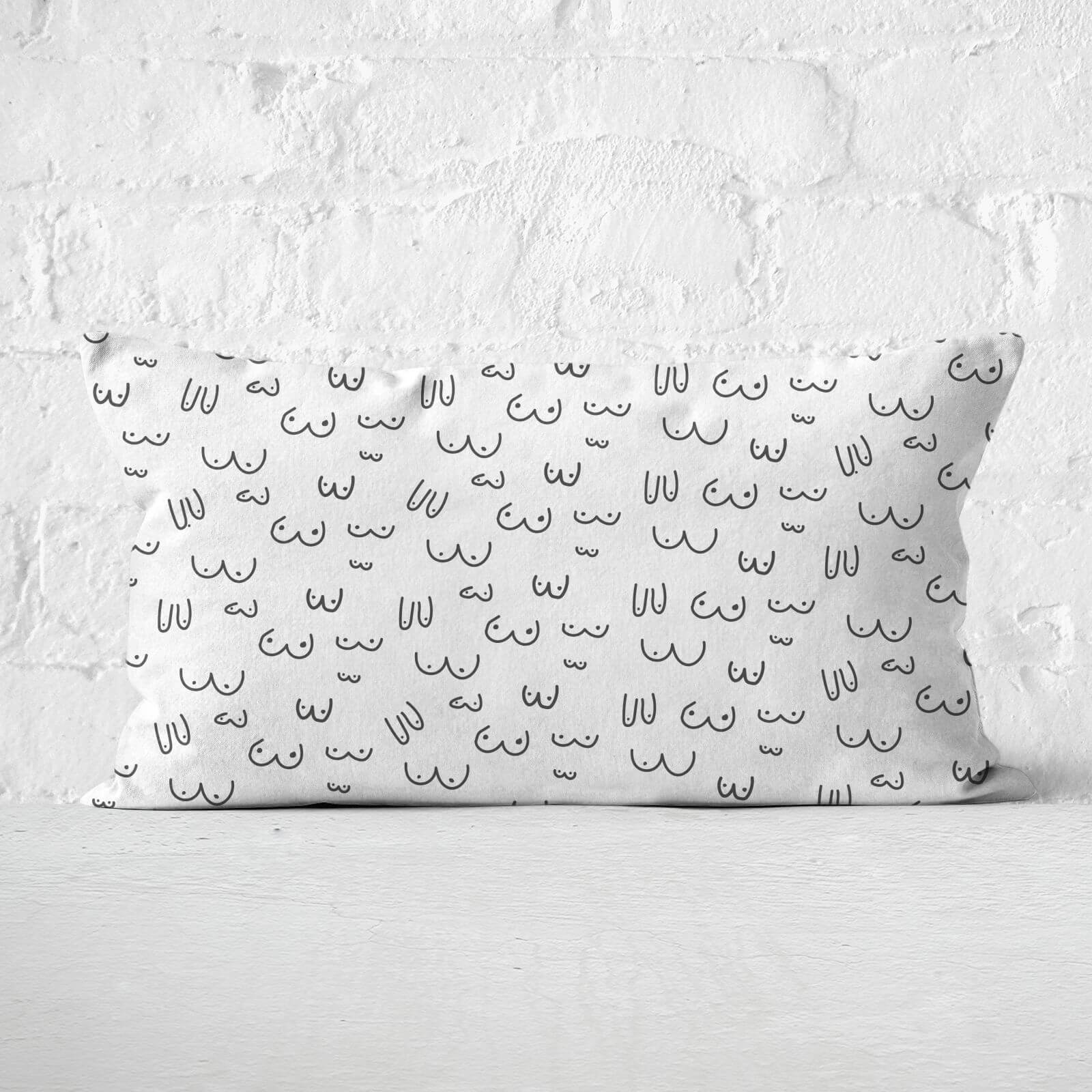 Boob Print Rectangular Cushion - Soft Touch