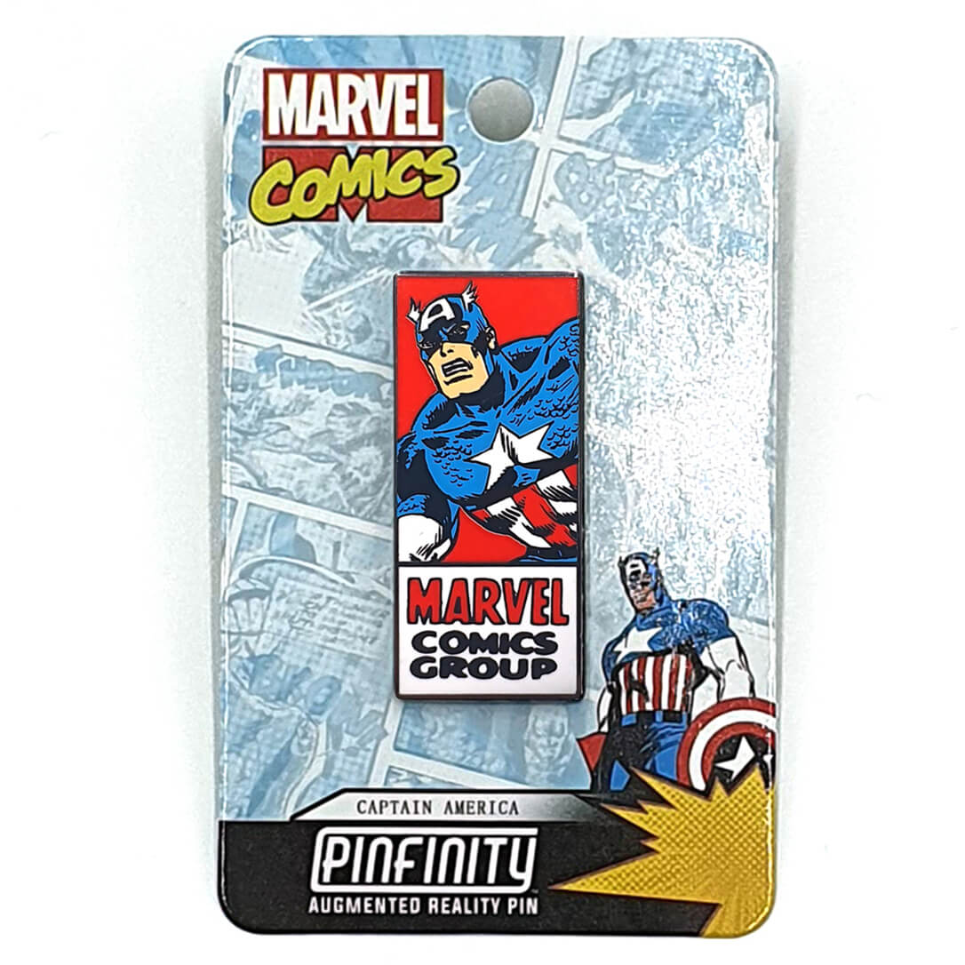 Photos - Action Figures / Transformers MARVEL Captain America Comic Augmented Reality Pin Badge KTCOLLECT027 