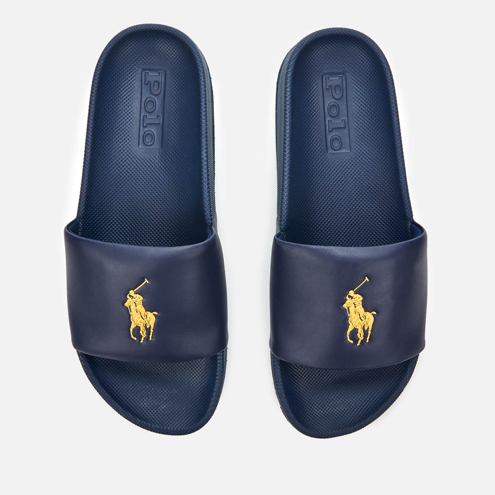 Polo Ralph Lauren Men's Cayson Slide Sandals - Newport Navy/Gold - UK 10