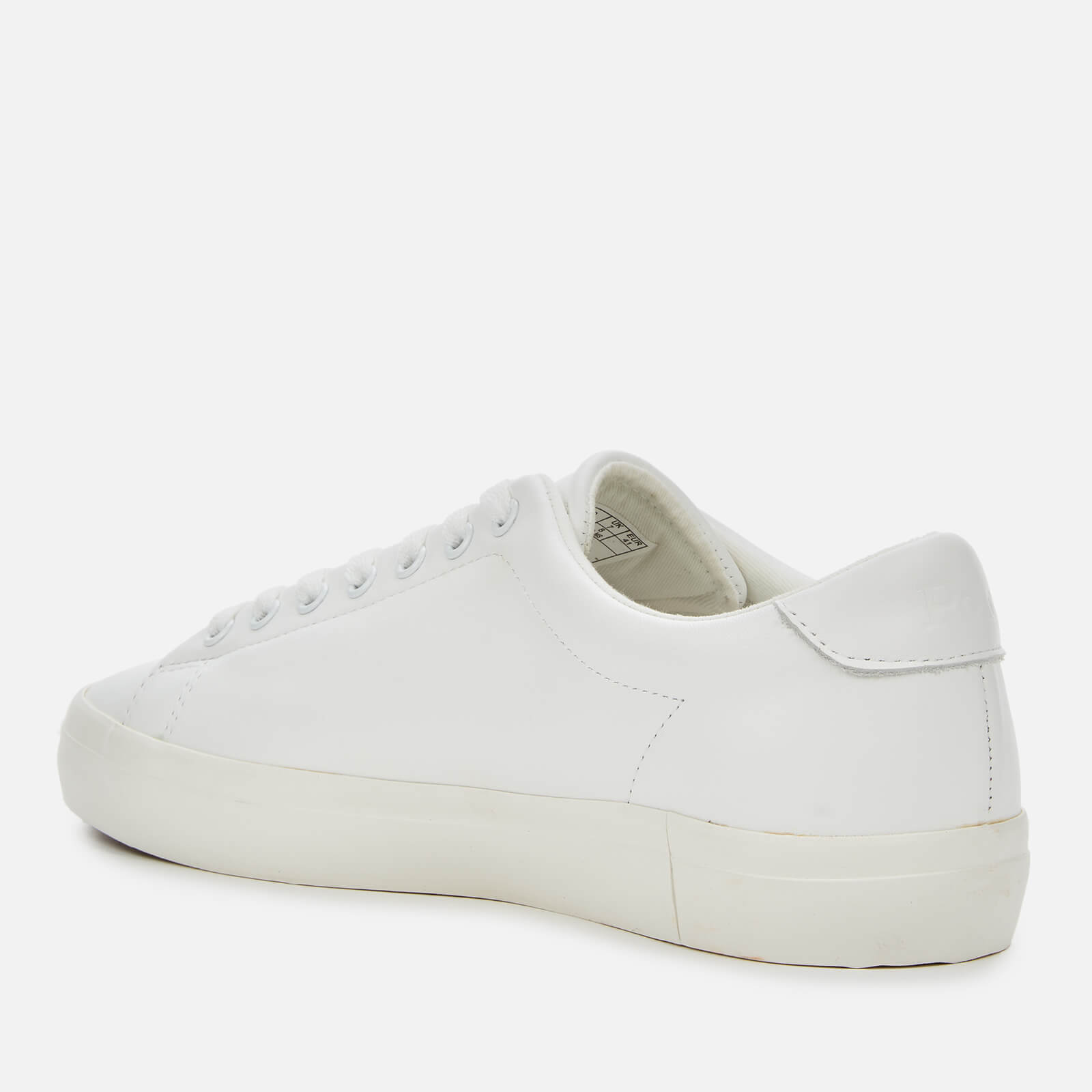 Polo Ralph Lauren Men's Longwood Leather Low Top Trainers - White/White - UK 7