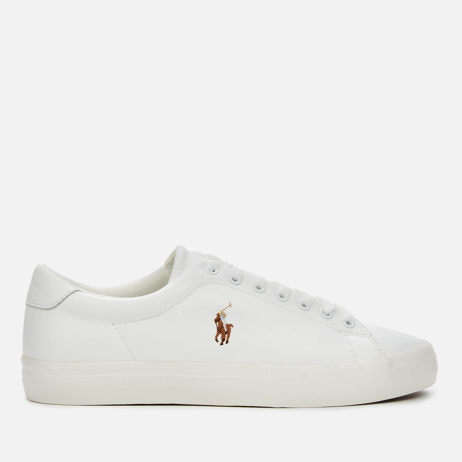 Polo Ralph Lauren Men’s Longwood Leather Low Top Trainers - White/White