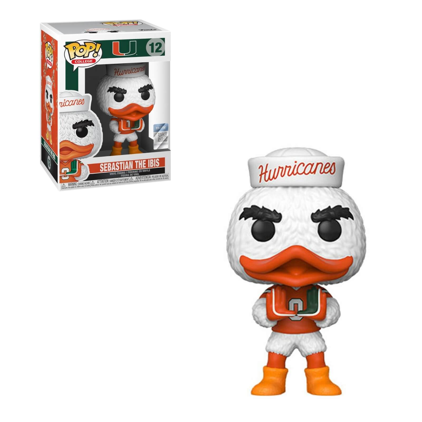 University Of Miami Sebastian The Ibis Funko Pop! Vinyl
