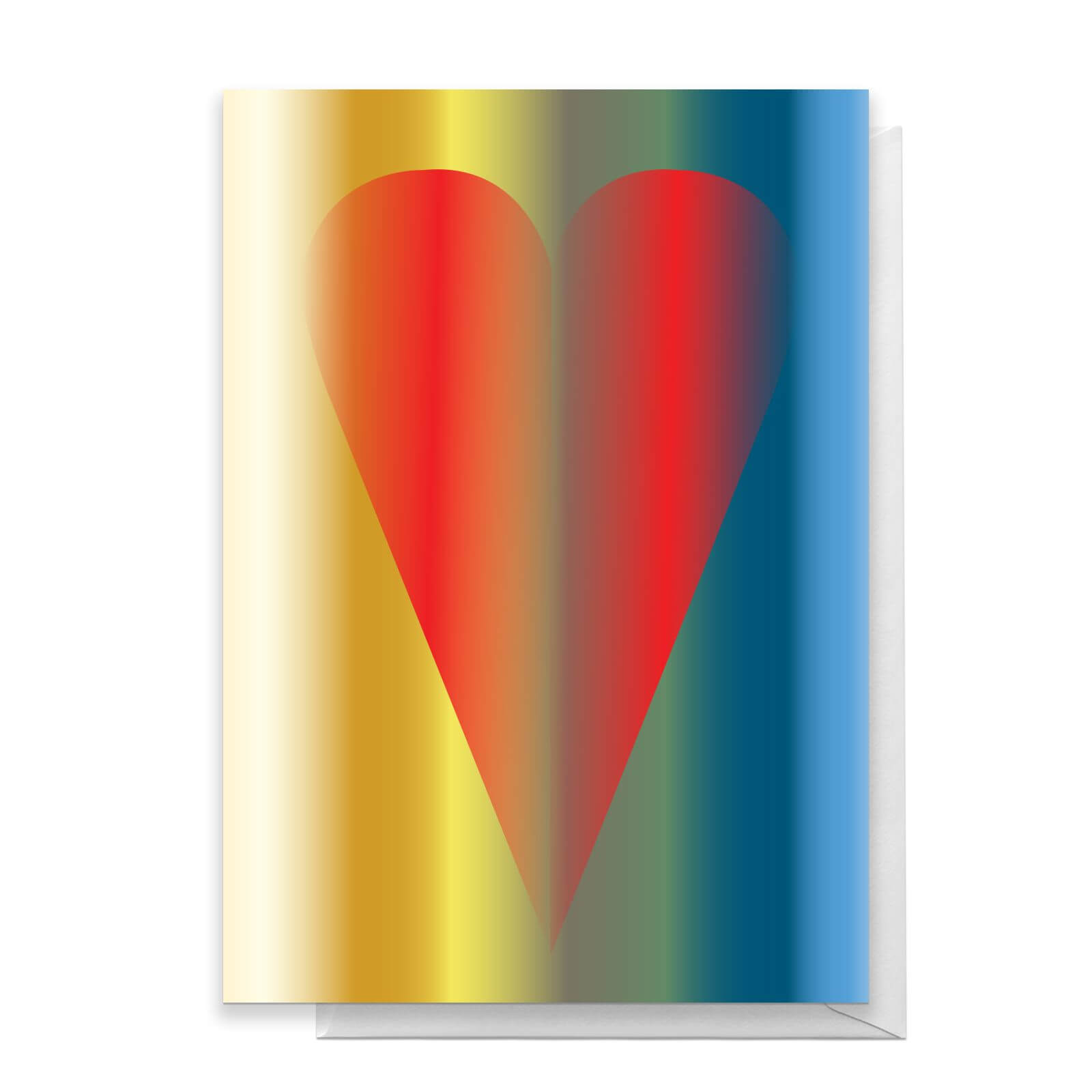 Contemporary Love Heart Greetings Card - Standard Card