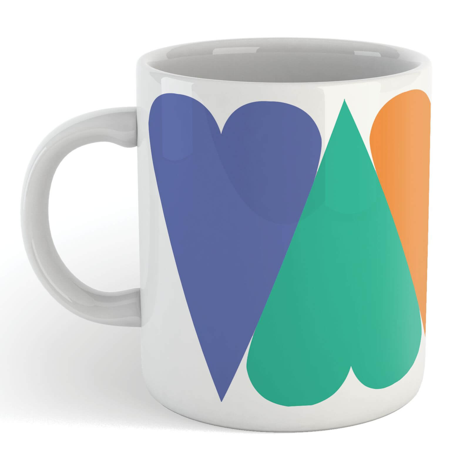 Giant Rainbow Hearts Mug