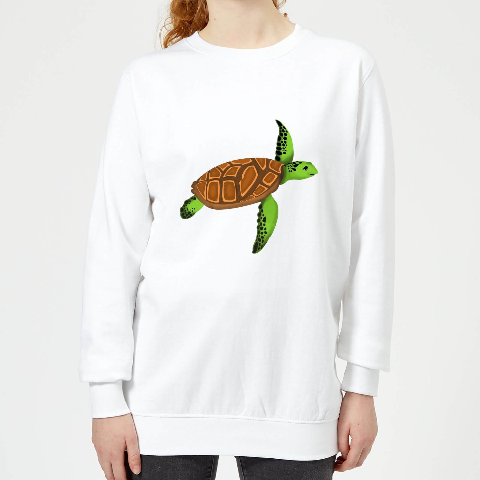 Turtle Women's Sweatshirt - White - XS - White