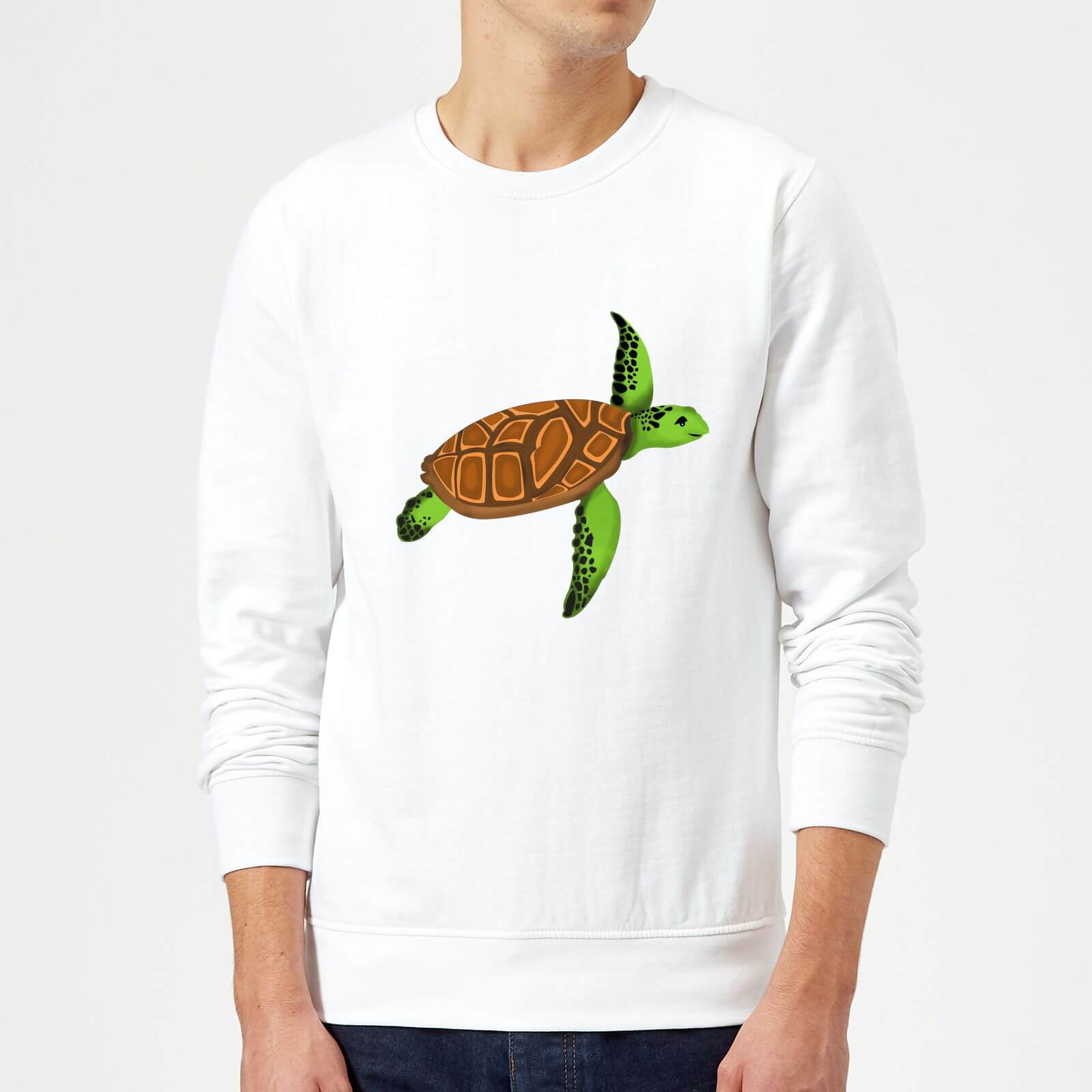 Turtle Sweatshirt - White - L - White
