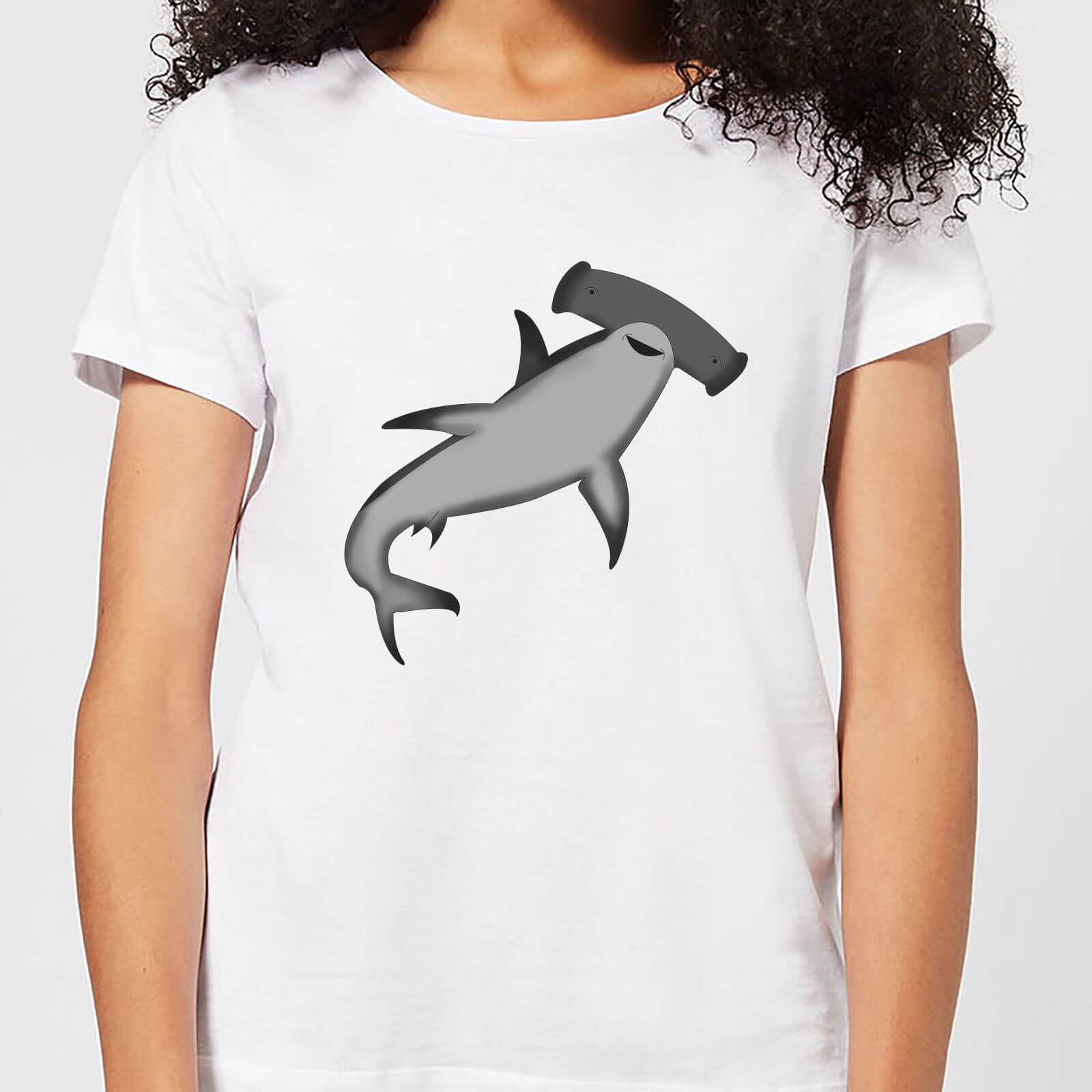 Hammer Head Shark Women's T-Shirt - White - M