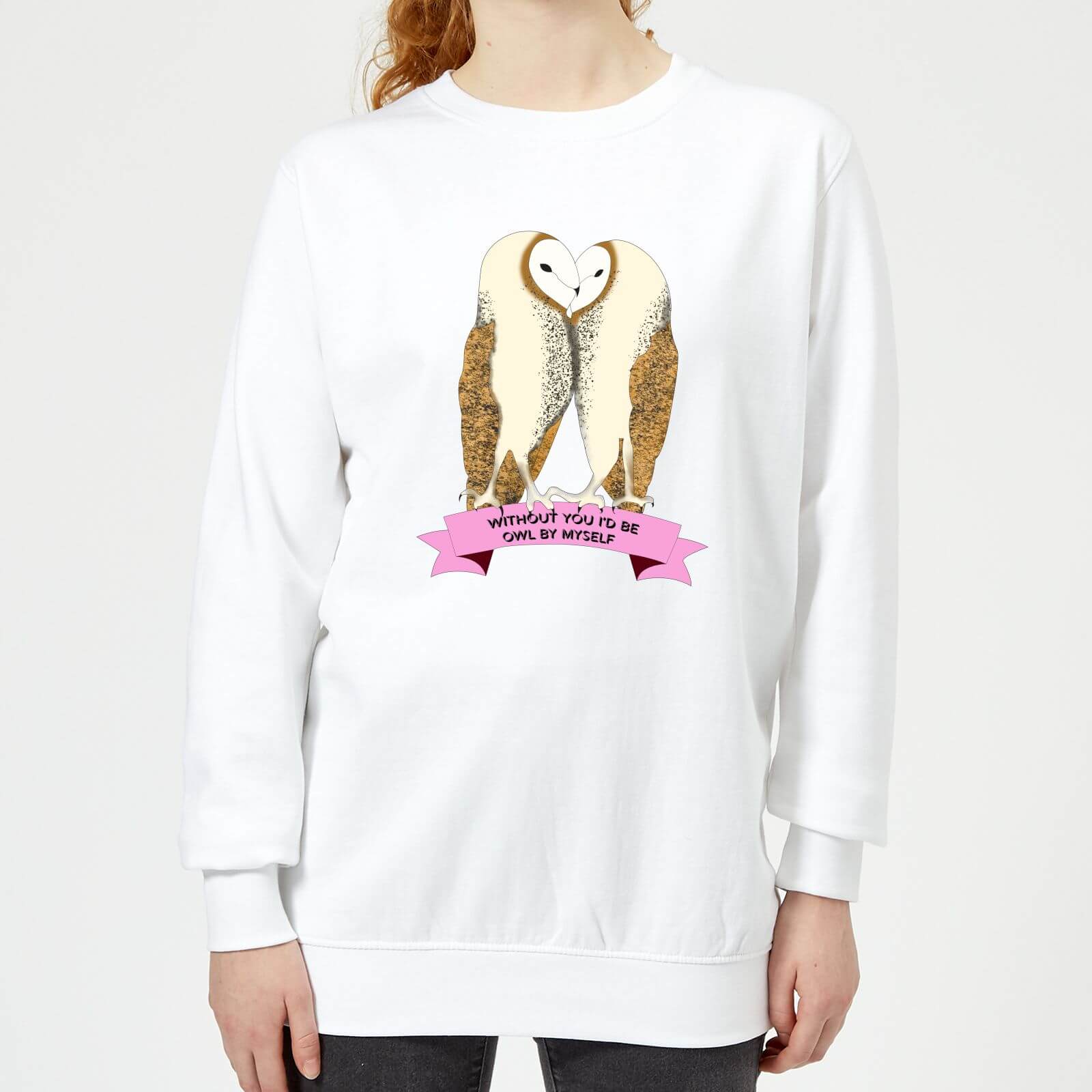 Without You I'd Be Owl By Myself Women's Sweatshirt - White - XS - White