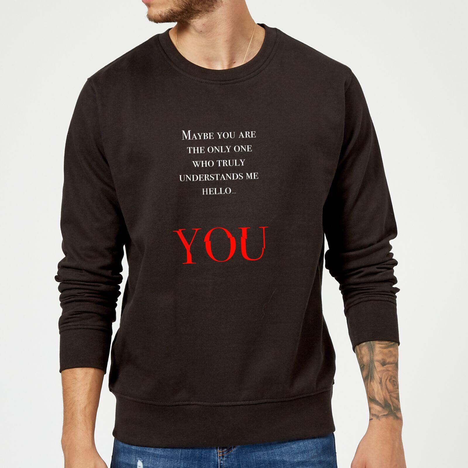 Hello You Sweatshirt - Black - S - Black