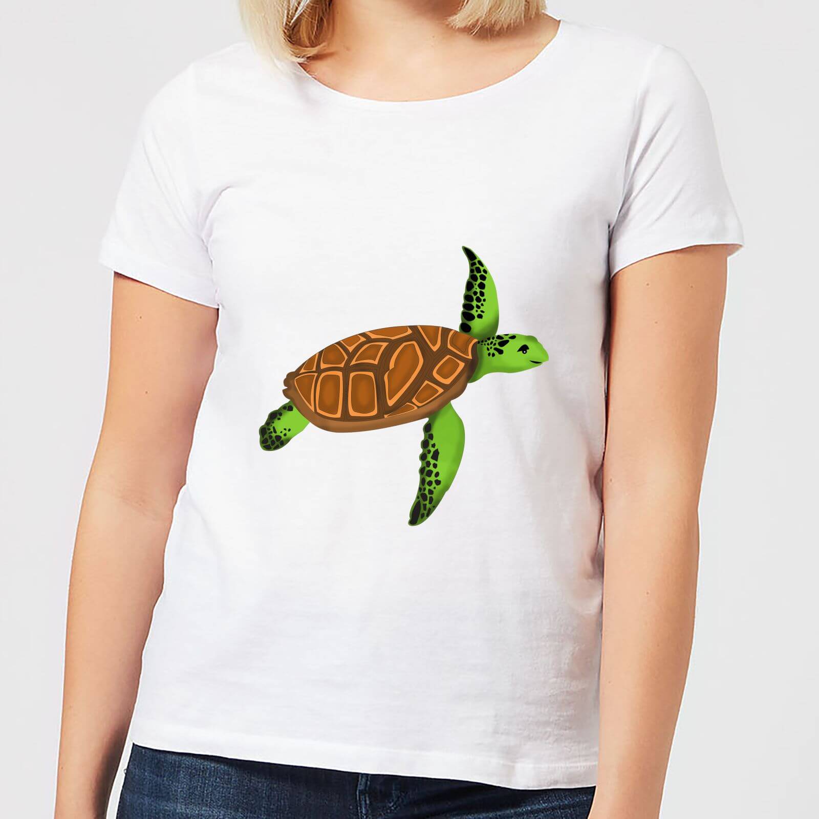 Turtle Women's T-Shirt - White - XXL - White