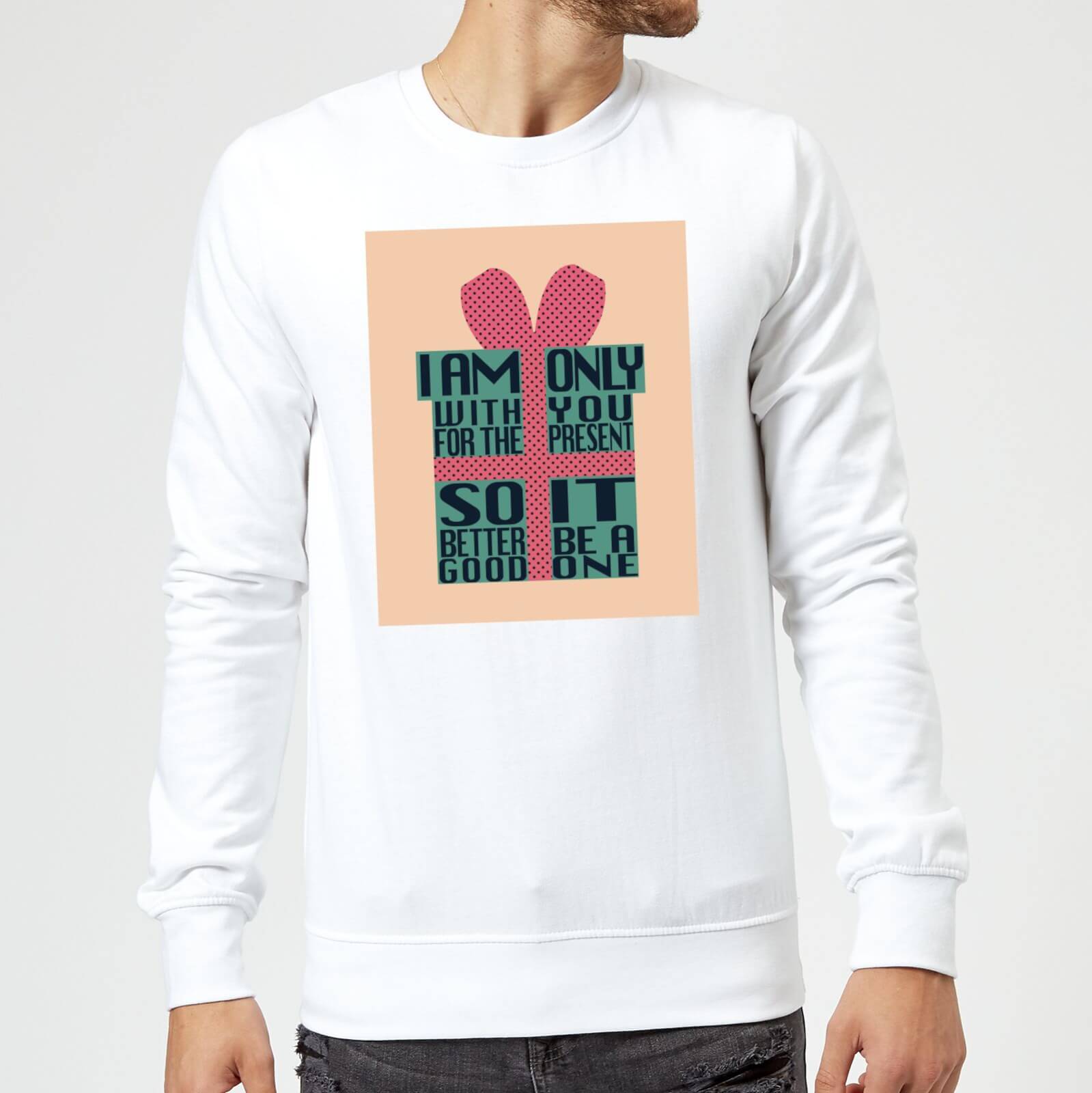 Only With You For The Present Sweatshirt - White - L - White