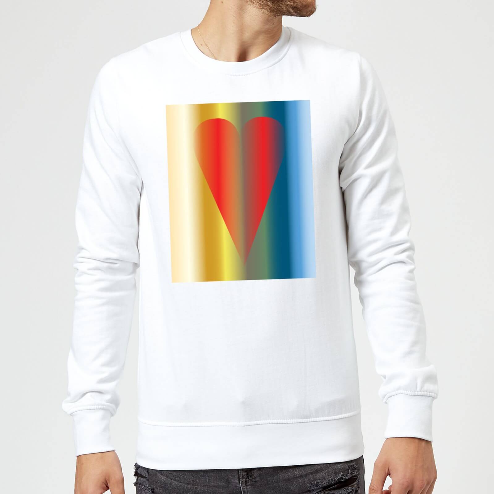 Art Heart Sweatshirt - White - S - White