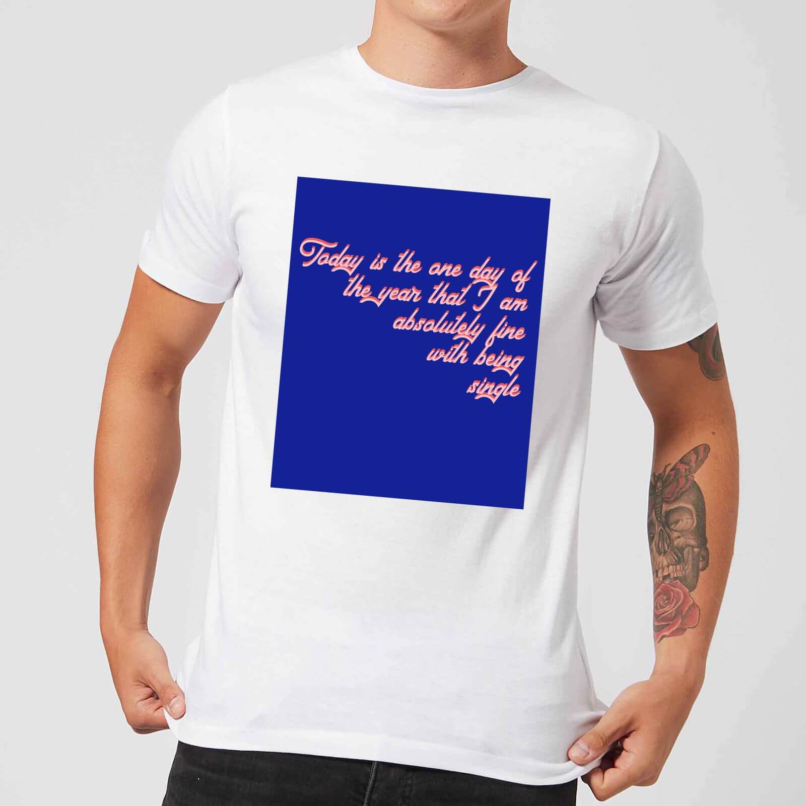 Don't Mind Being Single Today Men's T-Shirt - White - S - White